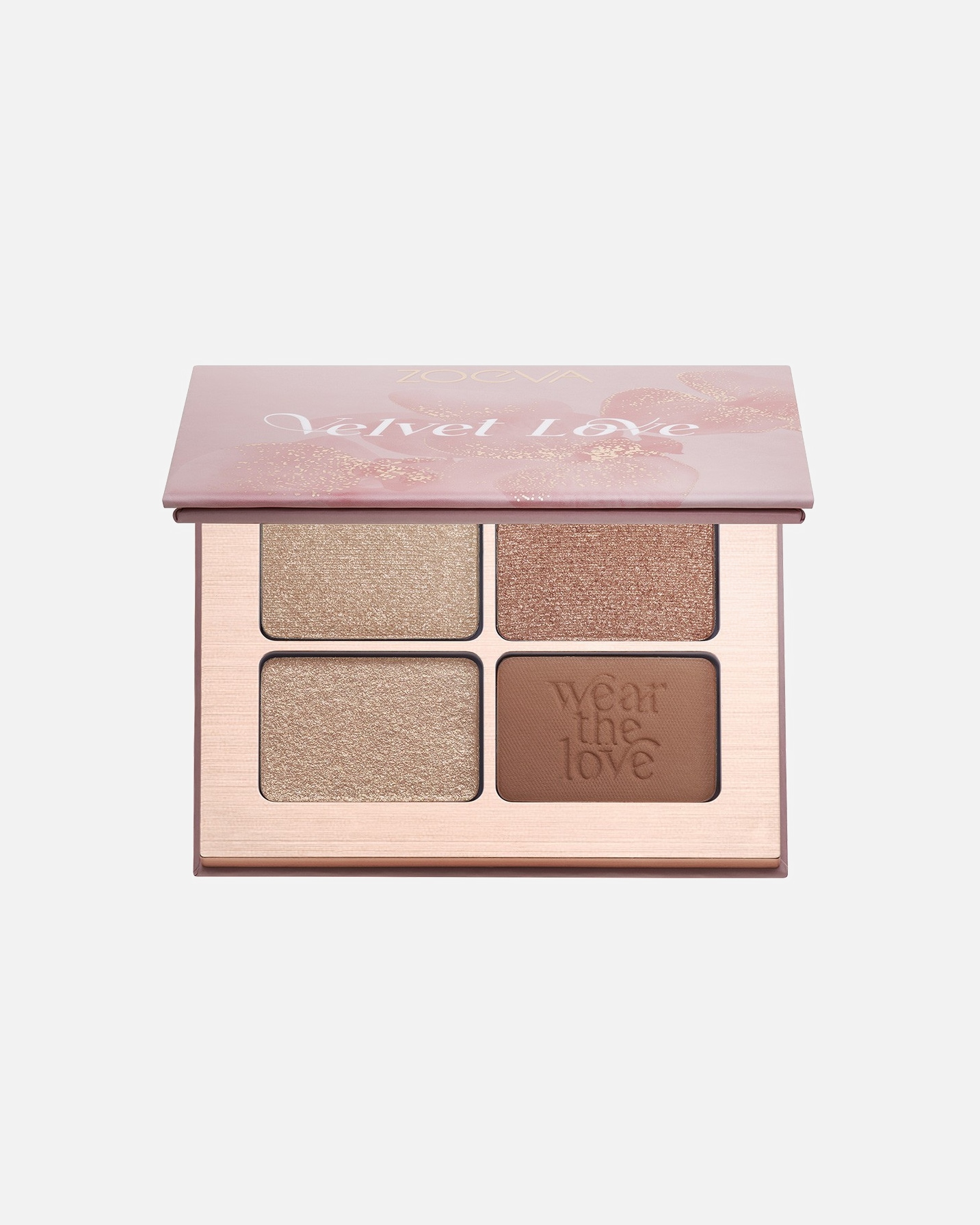 Sombra de ojos para Unisex ZOEVA Velvet Love Eyeshadow Quad Dreamy Rose Golden