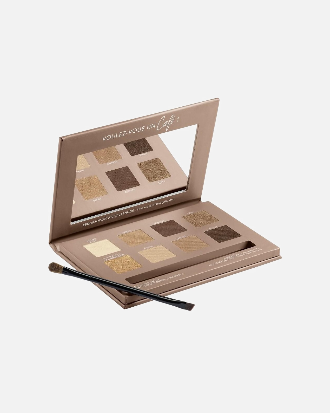 Sombra de ojos para Unisex Bourjois Beau Regard Palette 02, Chocolate Nude
