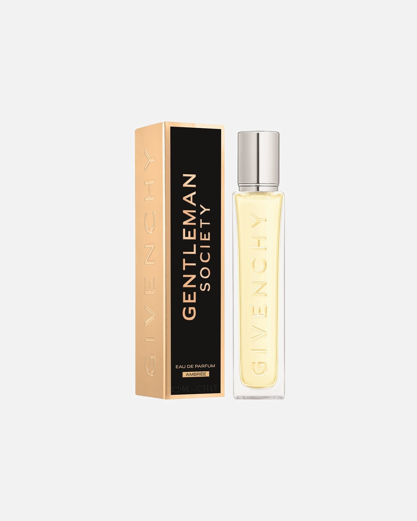 para Mujer Givenchy Gentleman Society Ambrée 12,5ml por compra de perfumes de mas de 50ml Givenchy. Excluidos de la promoción artículos que sean enviados a través de nuestros Douglas Partner y Click and Collect. Sets excluidos