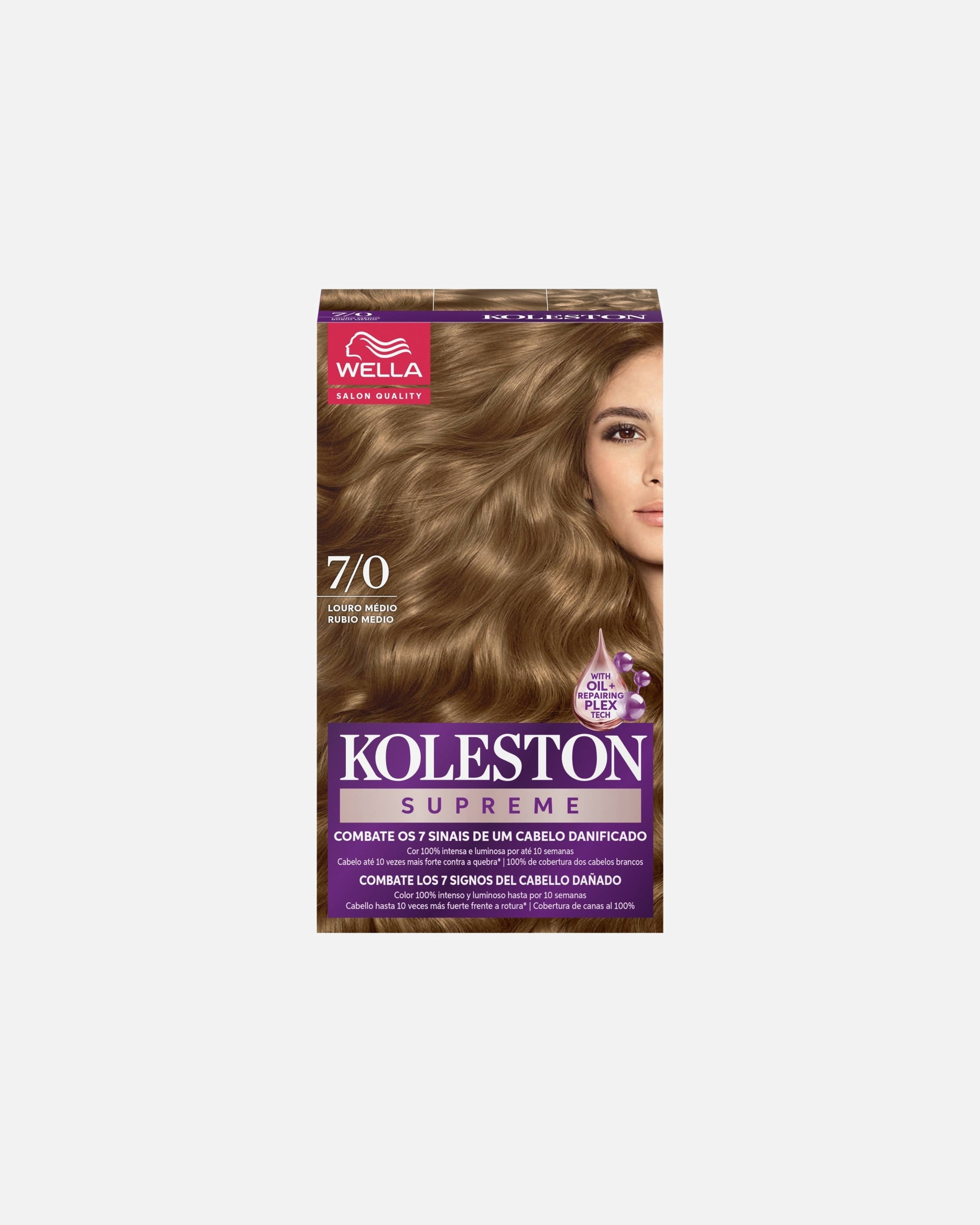Tinte Capilar para Unisex Wella Professionals Koleston Kit Supreme-Rubio Medio 1 Pieza