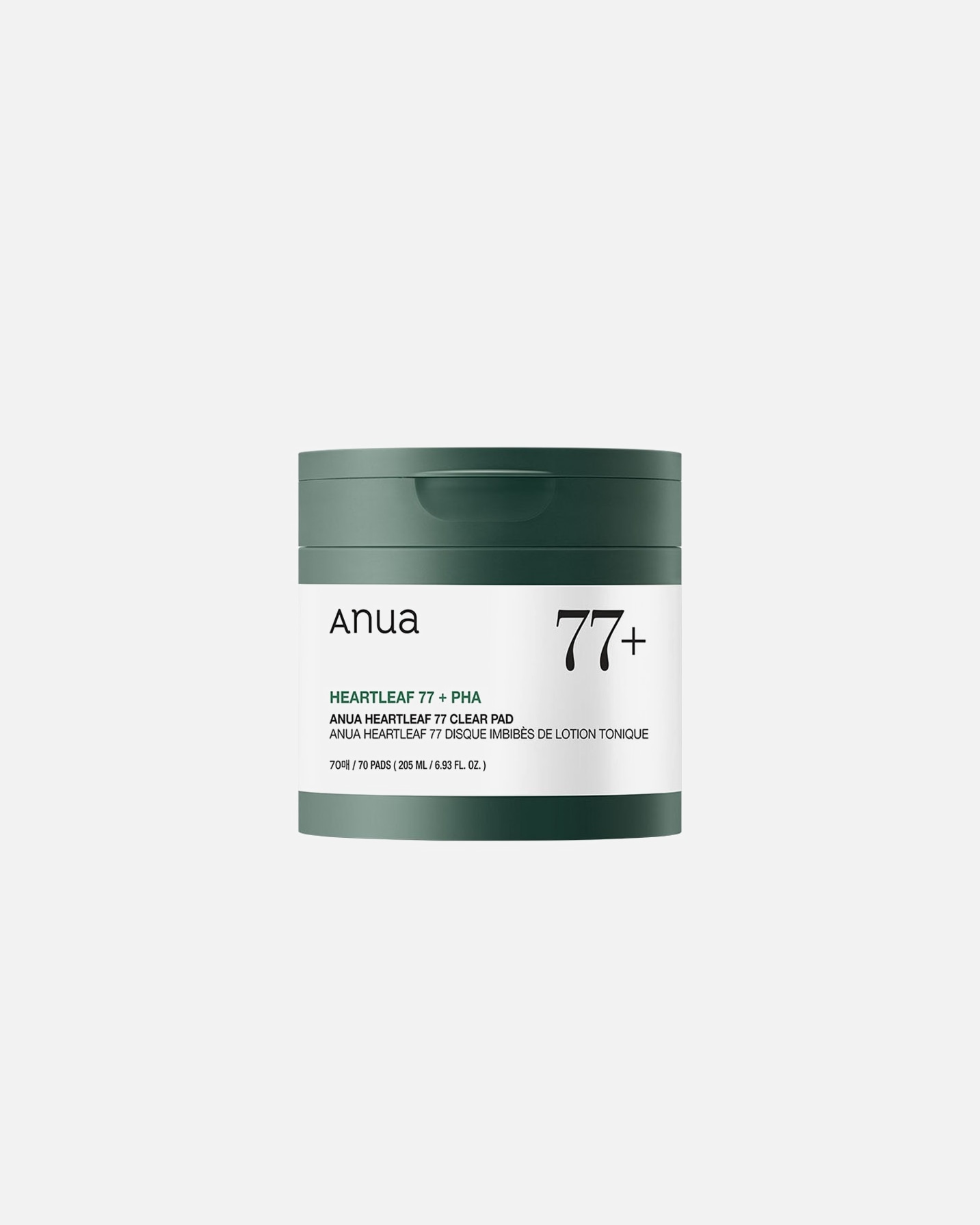 Tónico facial para Unisex Anua Heartleaf 77% Clear Pad 205 ml