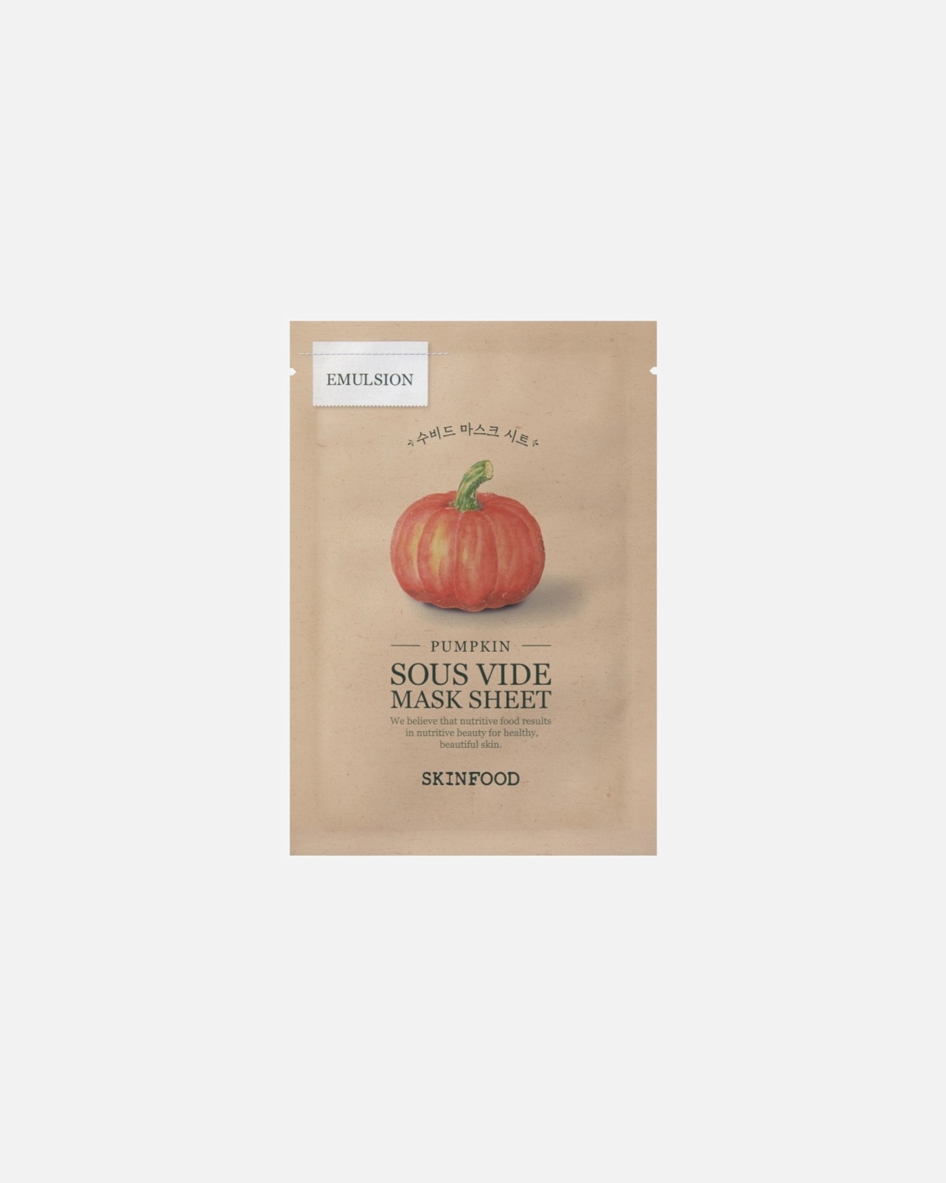 Mascarilla de tela para Unisex SKINFOOD Pumpkin Sous Vide Mask Sheet 20 GR