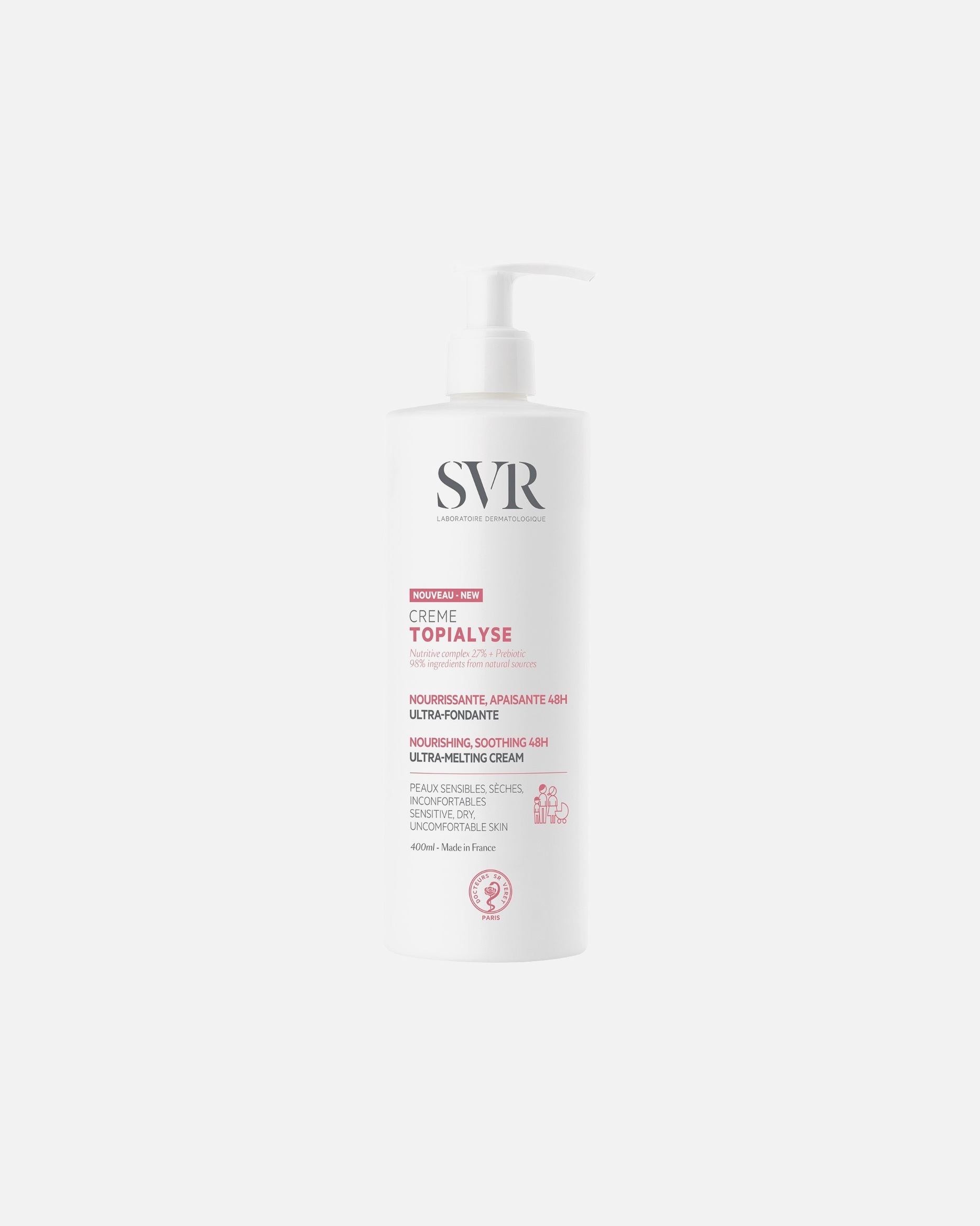 Crema para el cuerpo para Unisex SVR Topialyse 400 ml