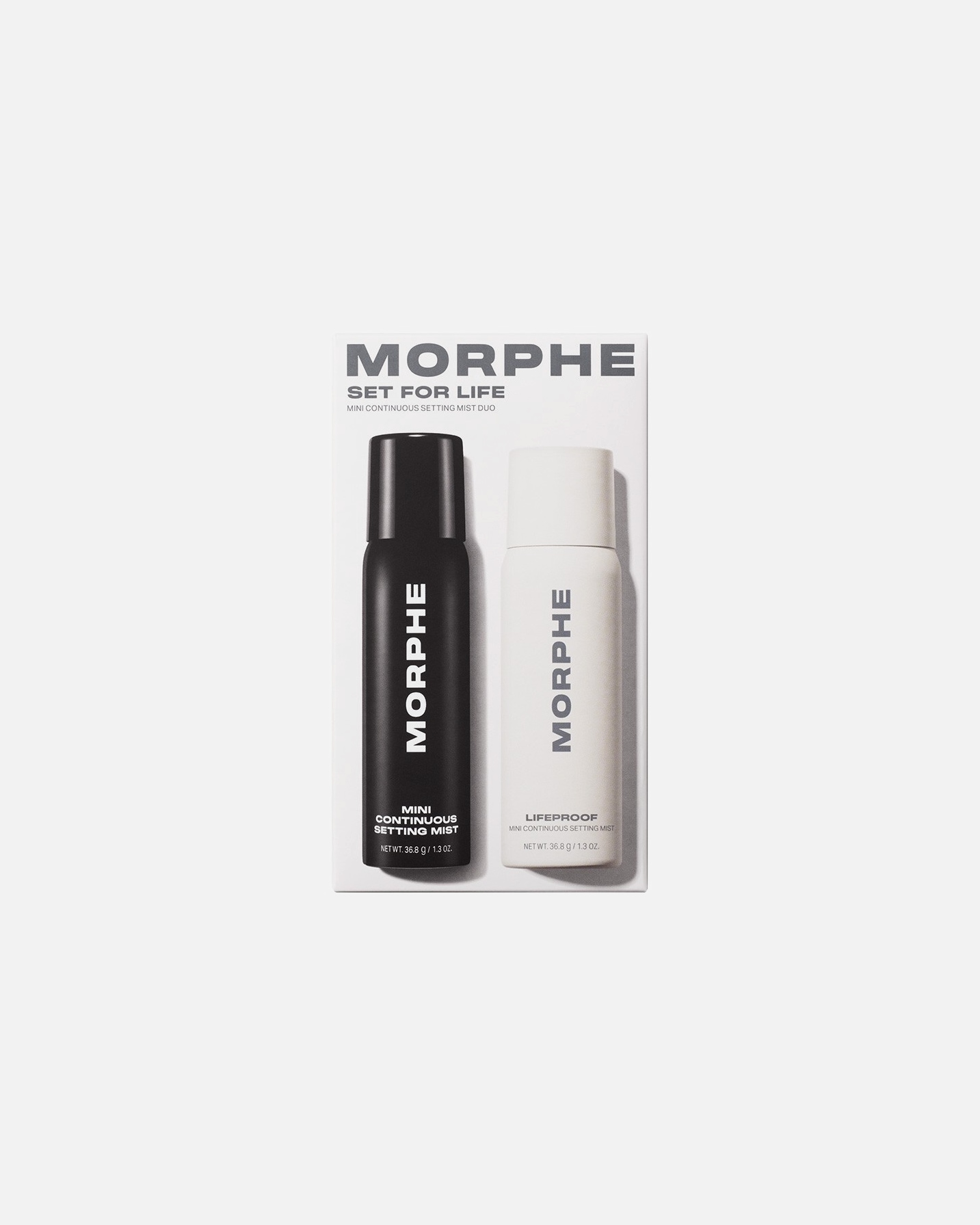 Set de maquillaje para el cutis para Unisex Morphe Set For Life Mini Continuous Setting Mist Duo 1 Pieza