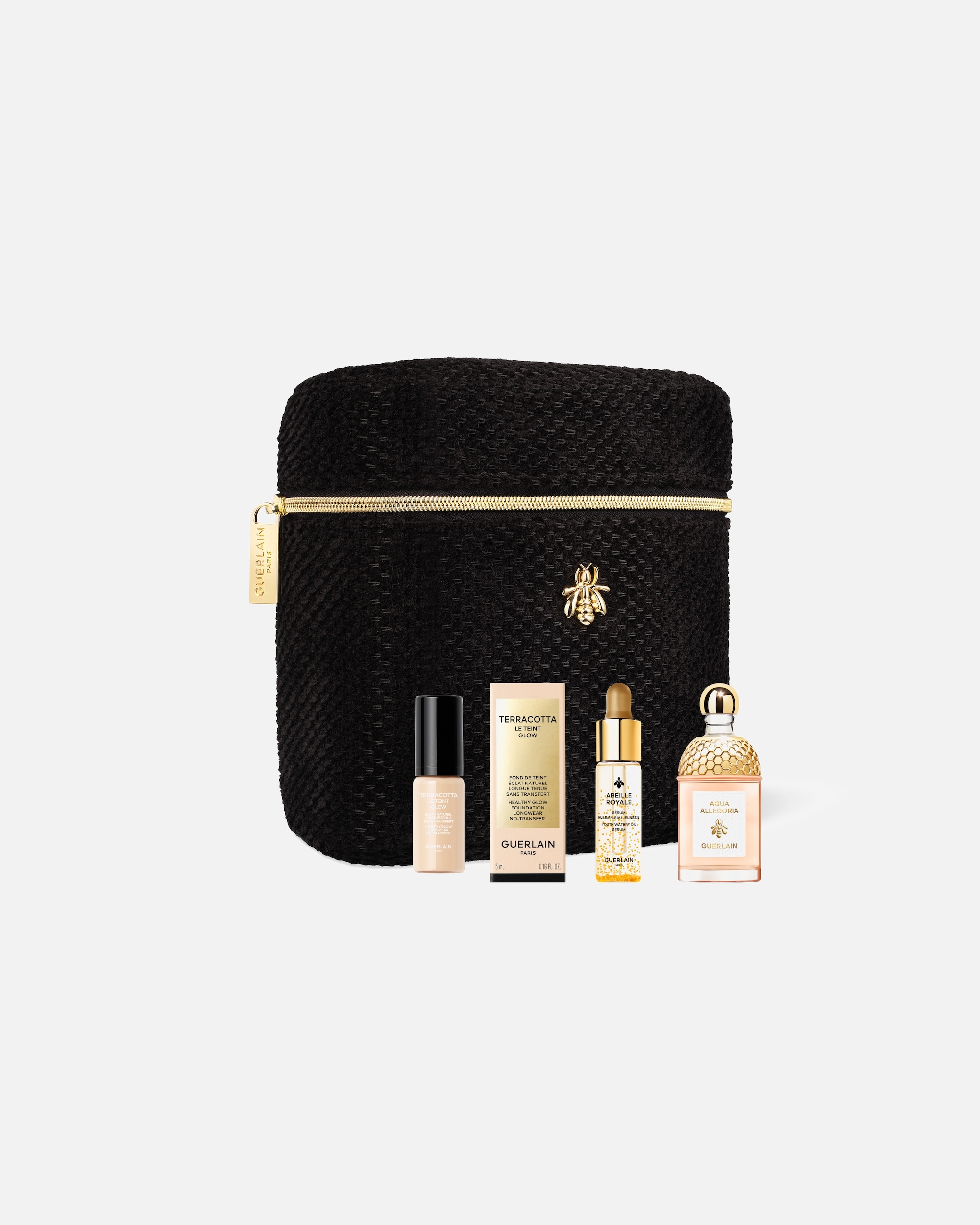 para Unisex Guerlain Pouch con minitallas por compras superiores a 120€ en Guerlain. Excluidos de la promoción artículos que sean enviados a través de nuestros Douglas Partner y Click and Collect. Valido del 21 de Noviembre o hasta agotar existencias.