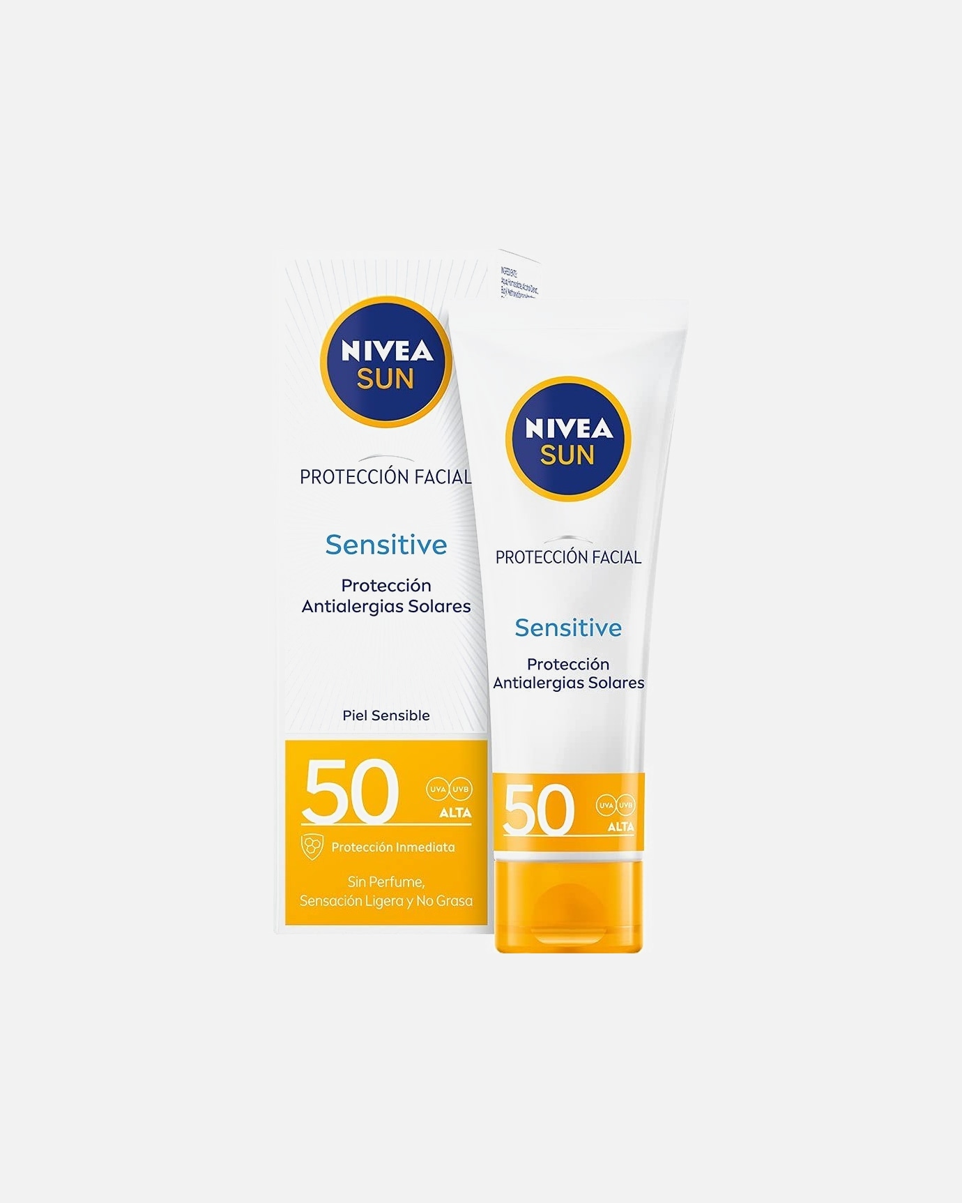 Crema solar para Unisex NIVEA Protección Facial Uv Sensitive Transpirable Spf 50 40 ml