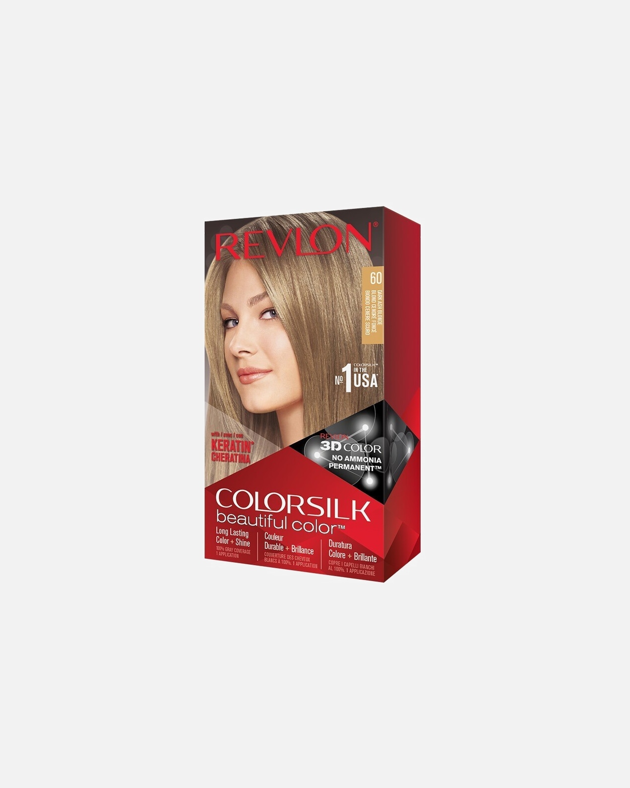 Tinte Capilar para Unisex Revlon Professional ColorSilk 60 - Rubio Ceniza Oscuro