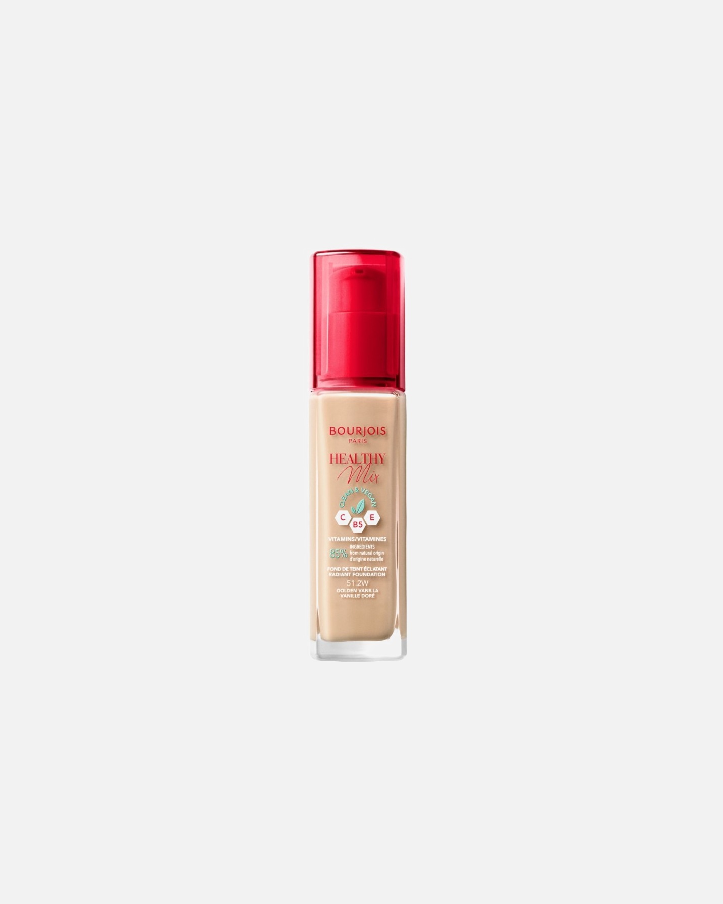 Base para Mujer Bourjois Healthy Mix Foundation 51.2 Golden Vanilla