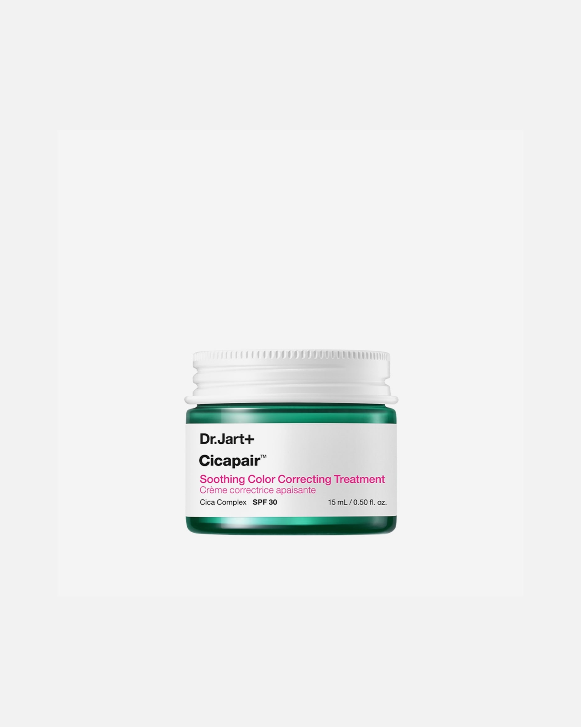 Crema facial para Unisex Dr. Jart+ Cicapair Soothing Color Correcting Treatment SPF 30 15 ml