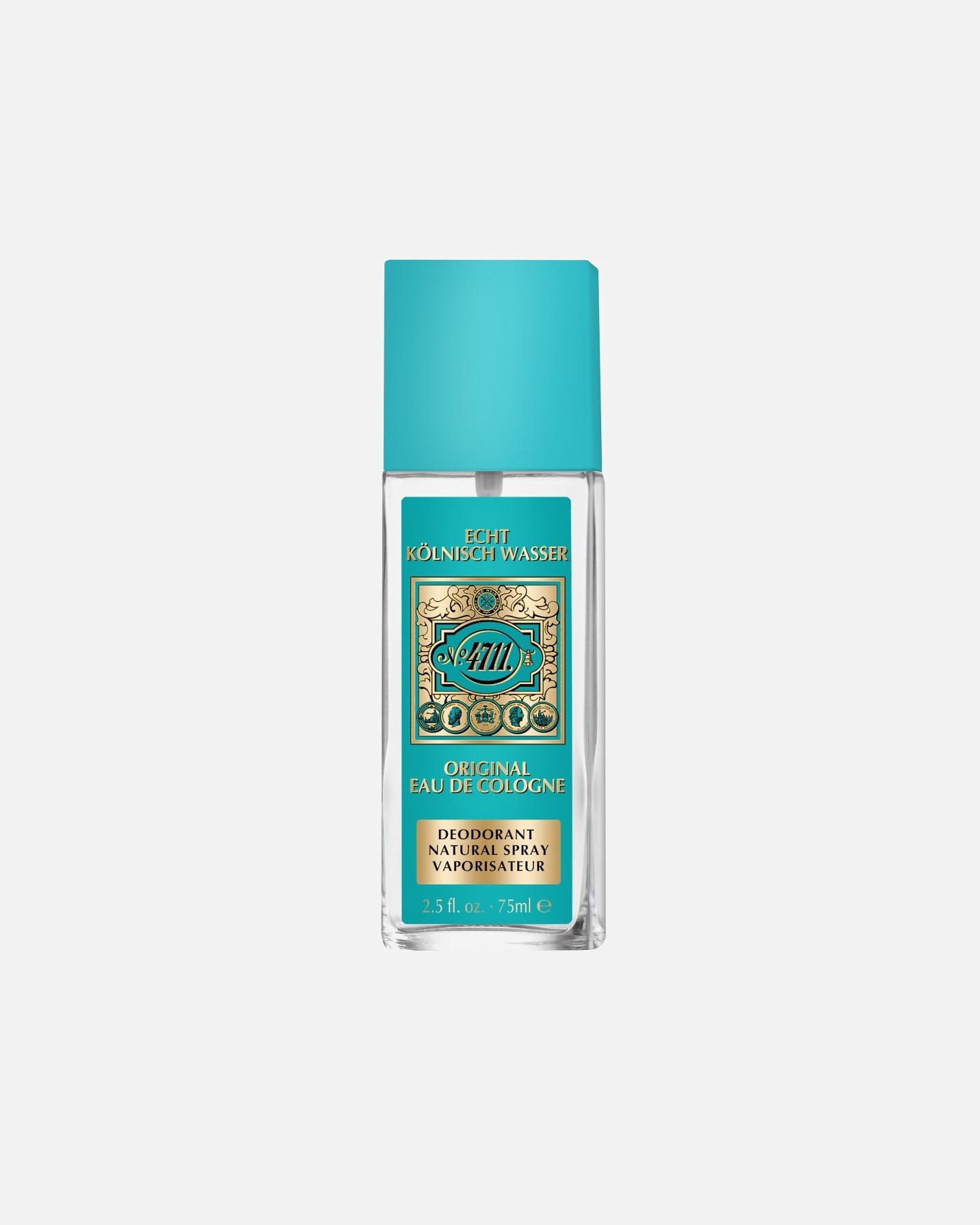Desodorante para Unisex 4711 Agua de Colonia auténtica, spray natural 75 ml