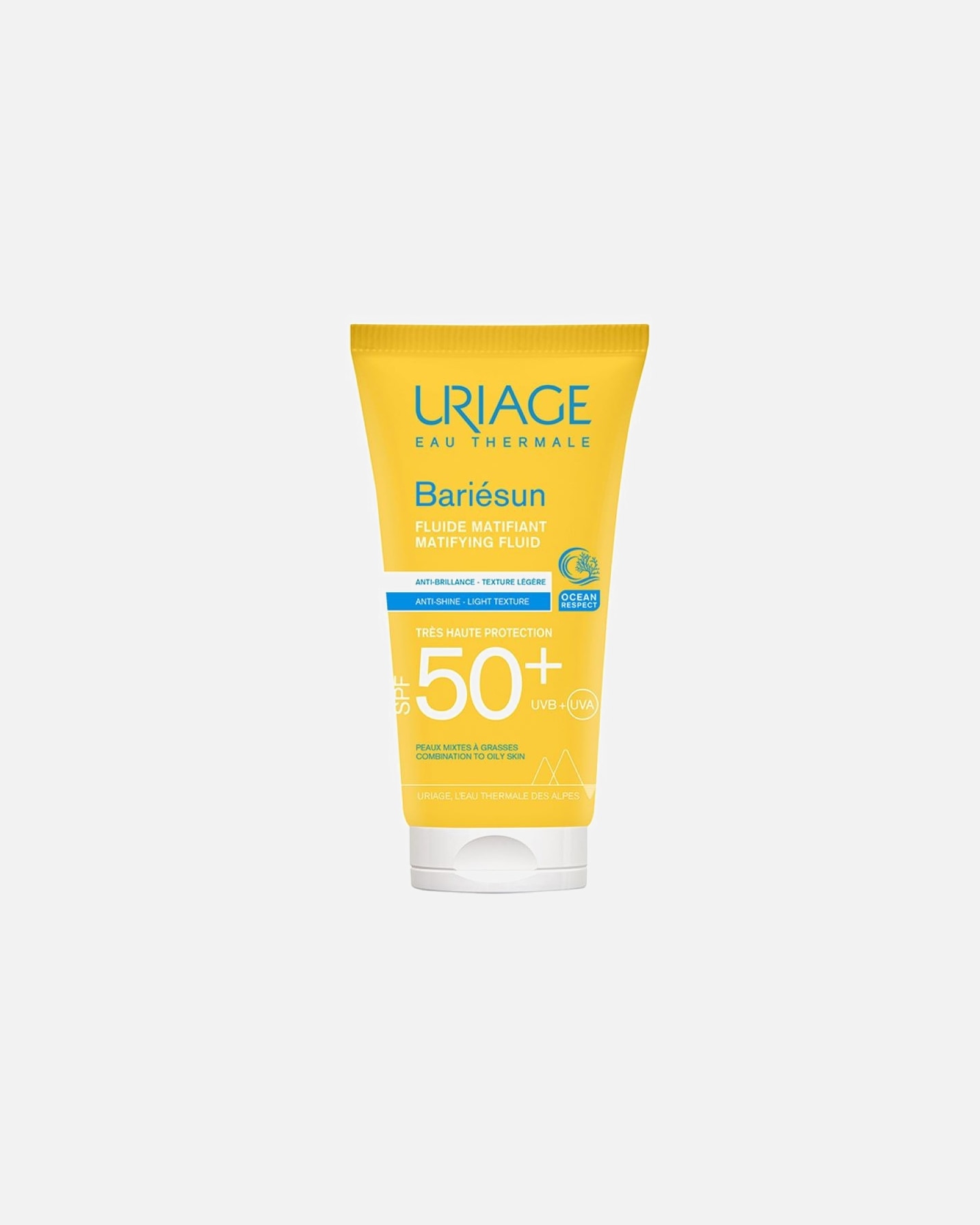 Crema solar para Unisex Uriage Bariésun Fluido Mat SPF50+ Piel Acnéica 50 ml