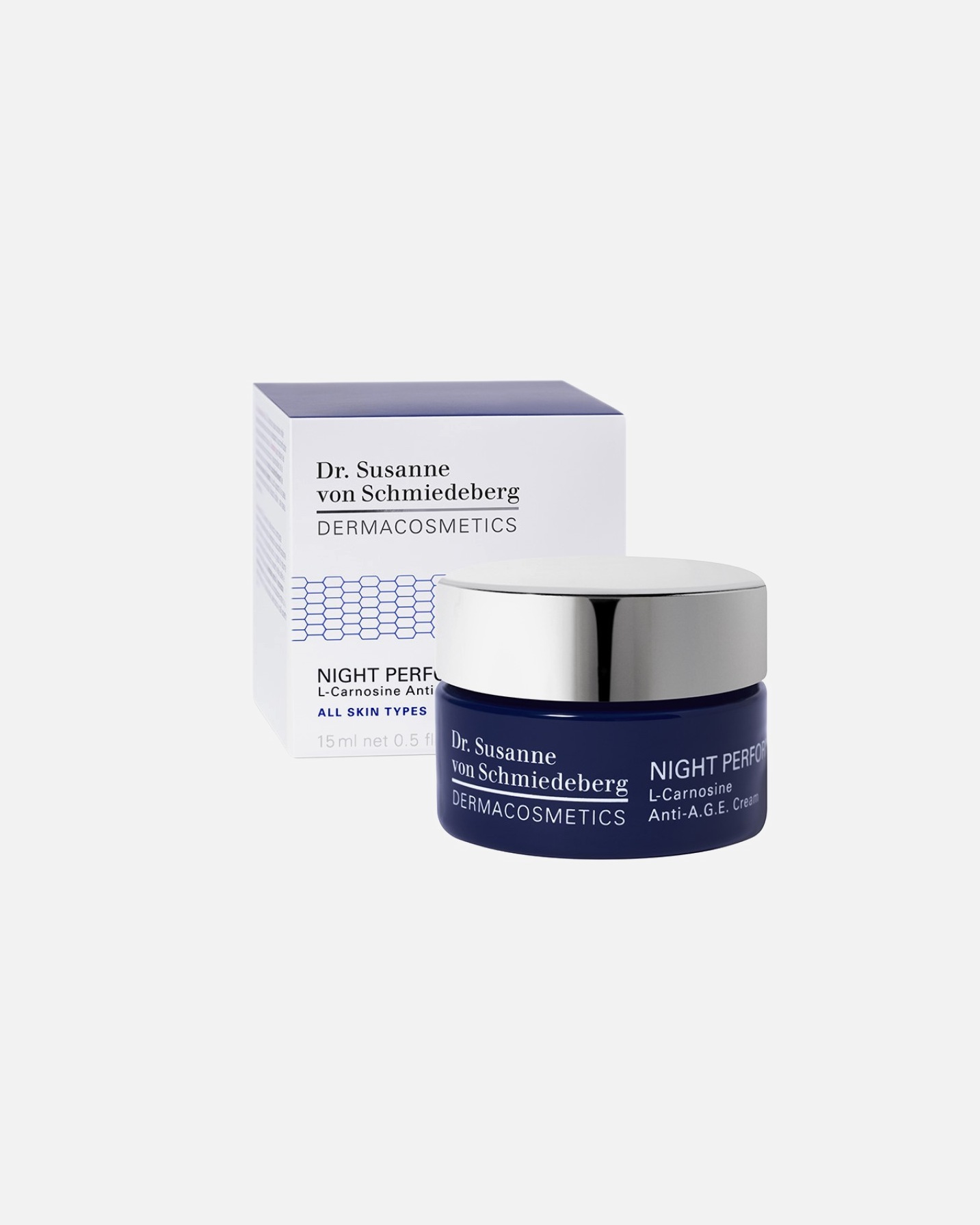 Crema de noche para Unisex Dr. Susanne von Schmiedeberg Mini's Crema de Noche Night Performer L-Carnosine Anti-A.G.E. Cream 15 ml