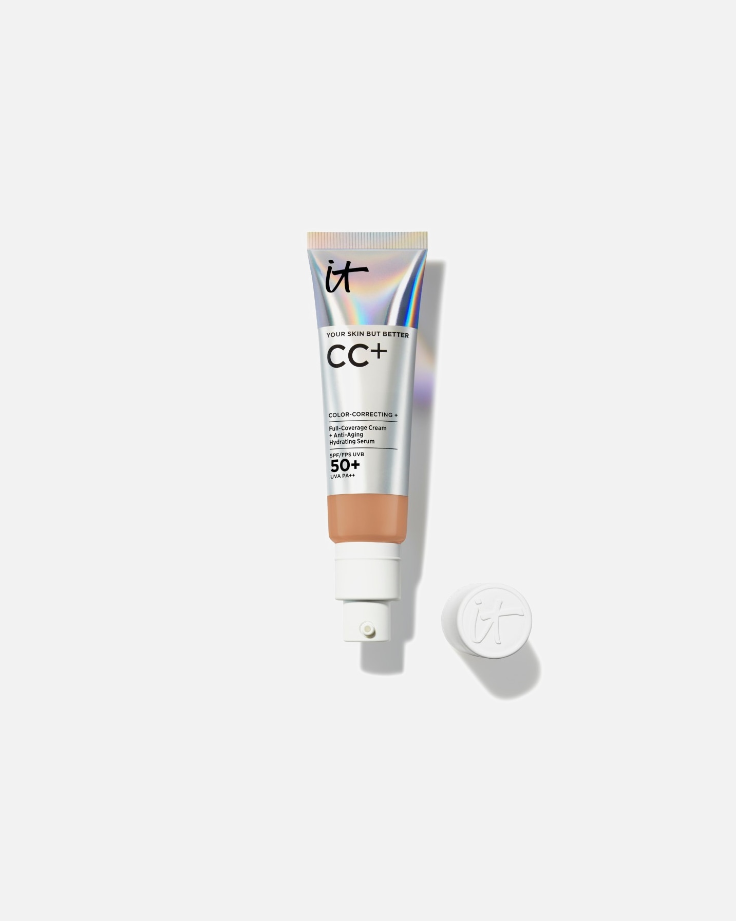 Crema CC para Unisex IT Cosmetics Your Skin But Better Base de Maquillaje con SPF 50+ Tan
