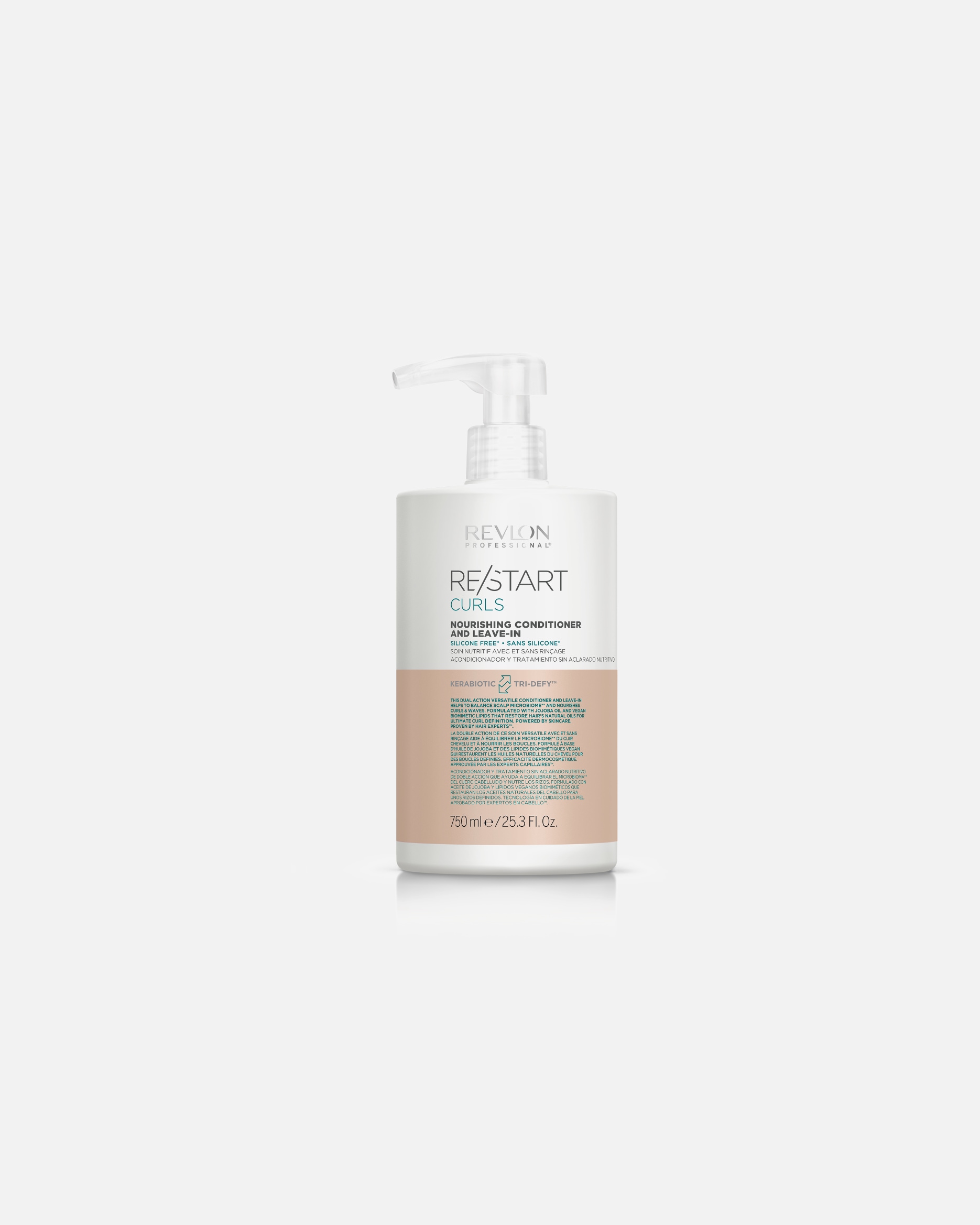 Acondicionador sin enjuague para Unisex Revlon Professional Restart Curls Nourishing 750 ml