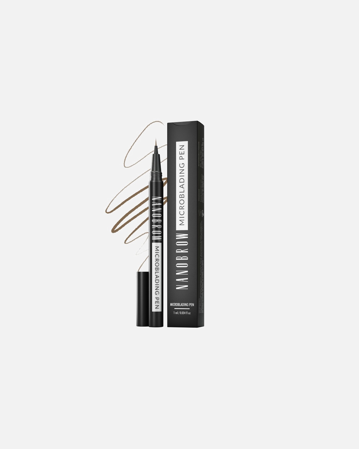 Lápiz de cejas para Unisex NANOBROW Microblading Pen LIGHT BROWN