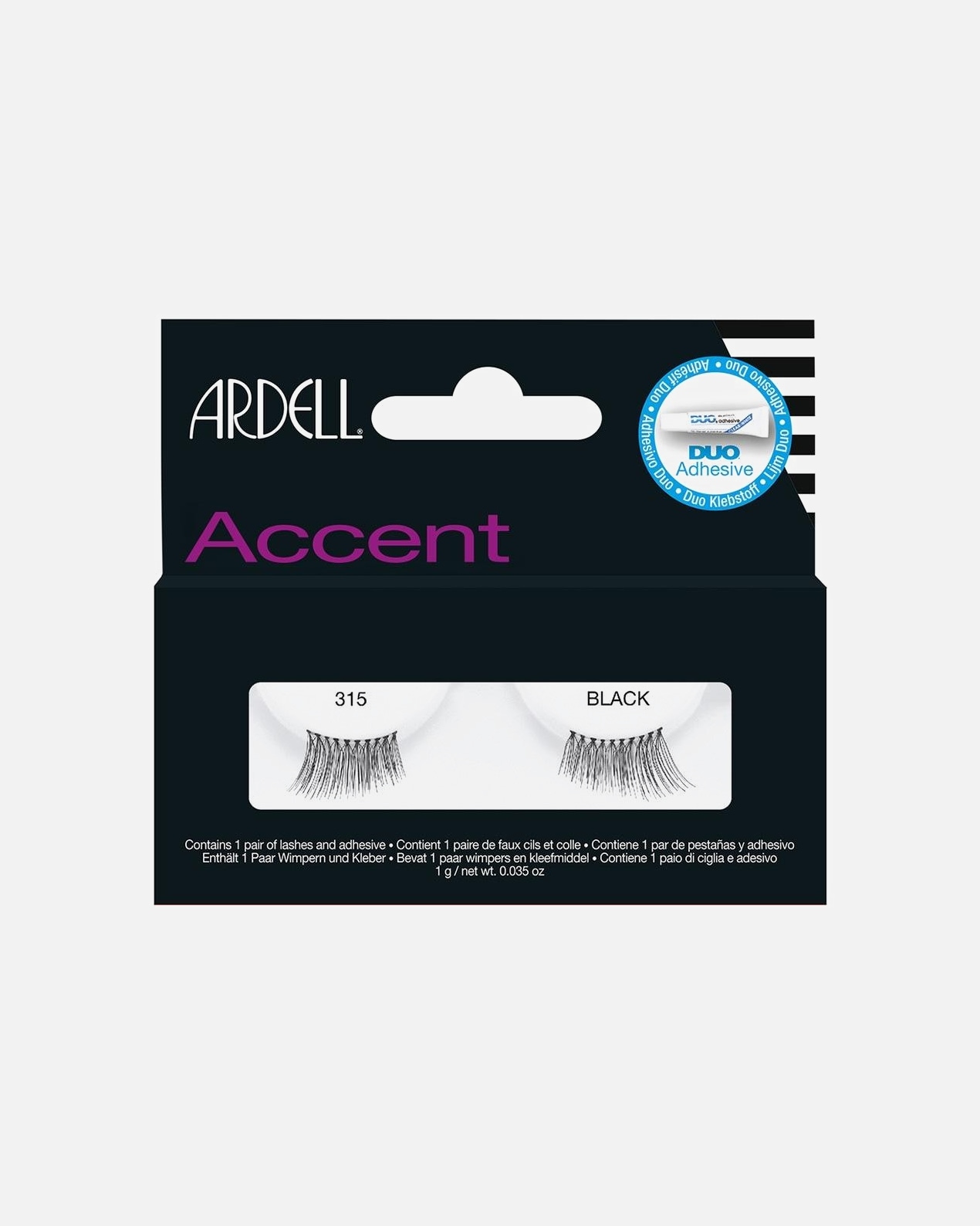 Pestañas postizas para Mujer Ardell Accents Pestañas Accent 315 Black 1 UN