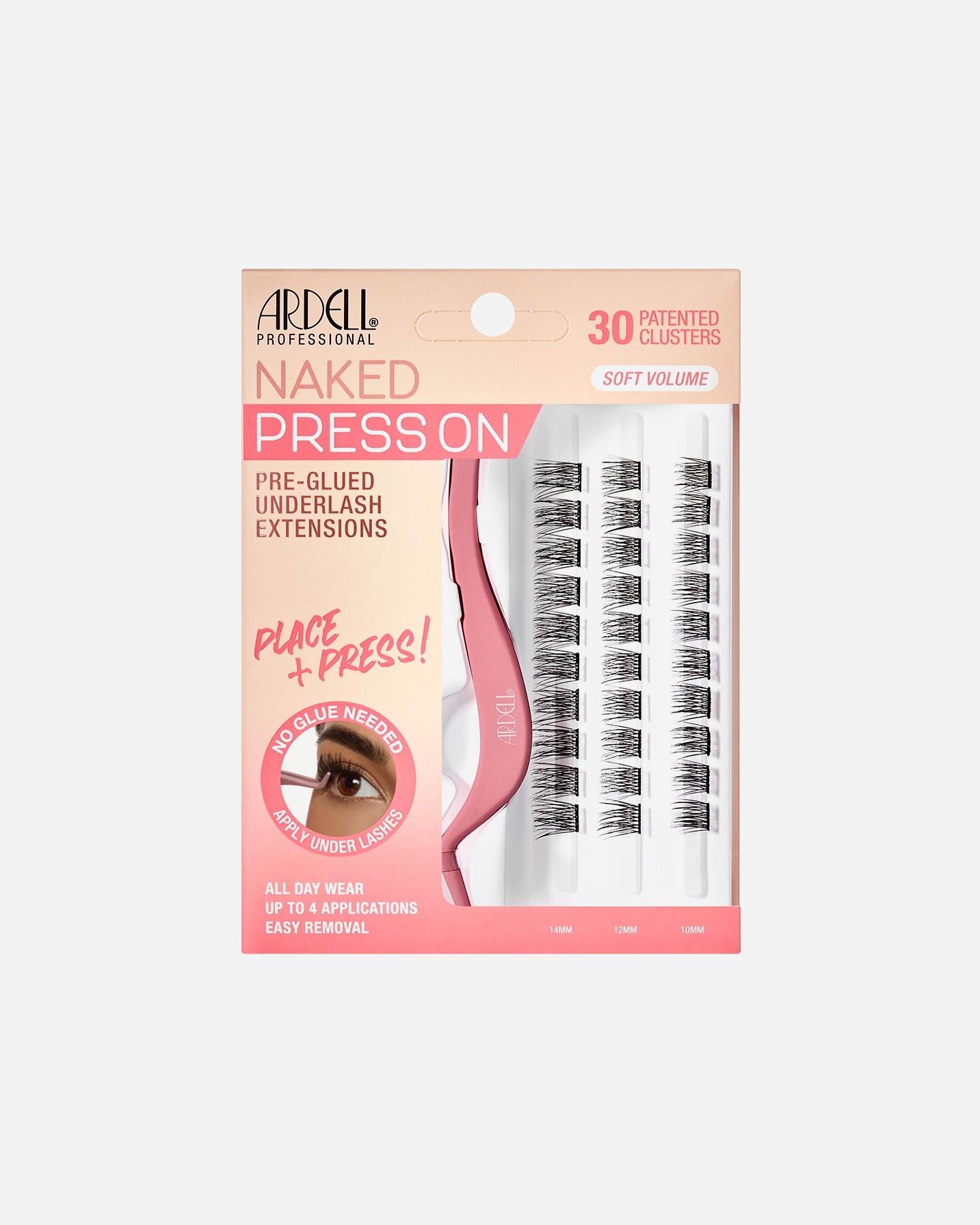 Pestañas postizas para Unisex Ardell Naked Lashes Press On Volume 1 Pieza