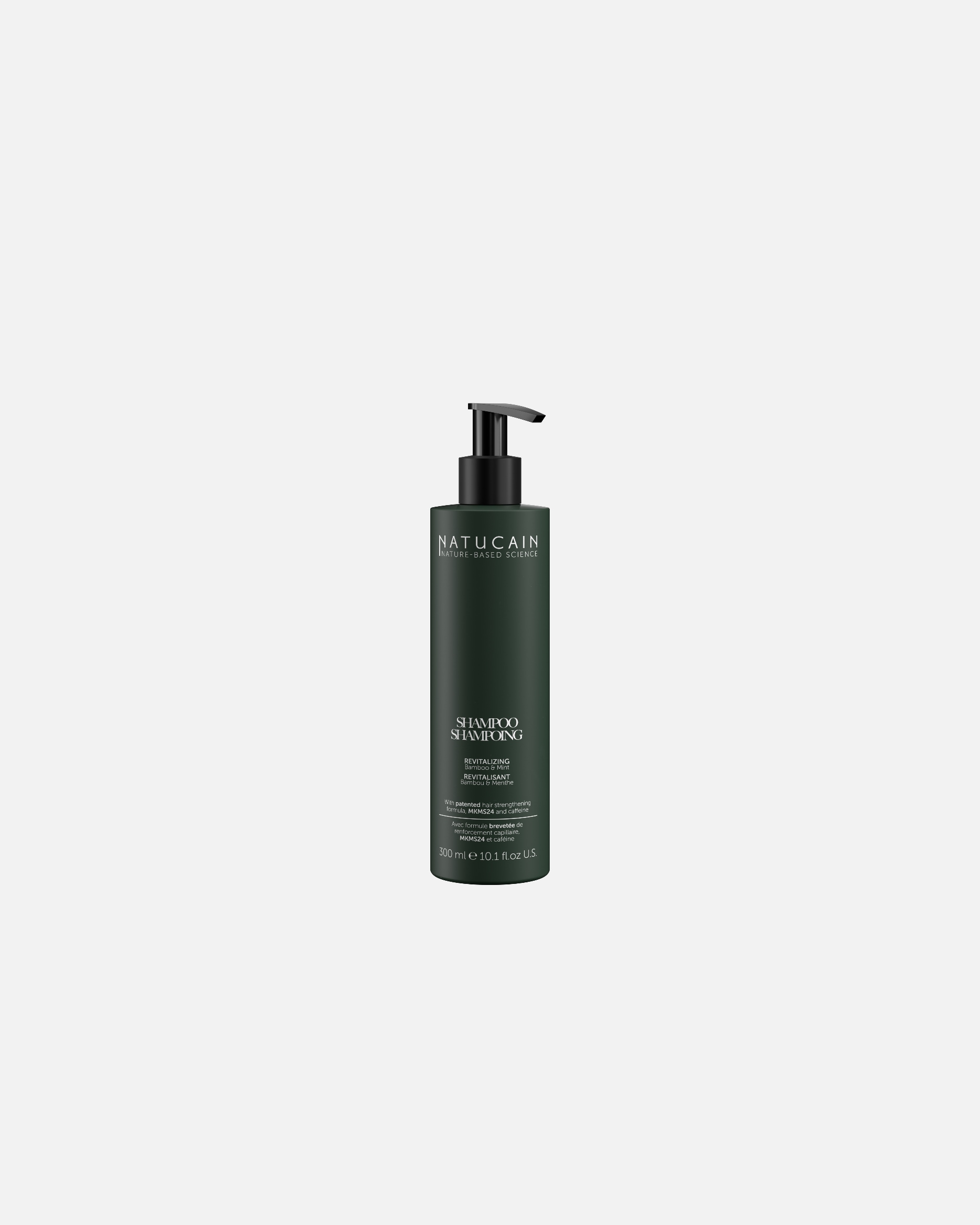 Champú capilar para Unisex Natucain Revitalizante Bambú y Menta 300 ml