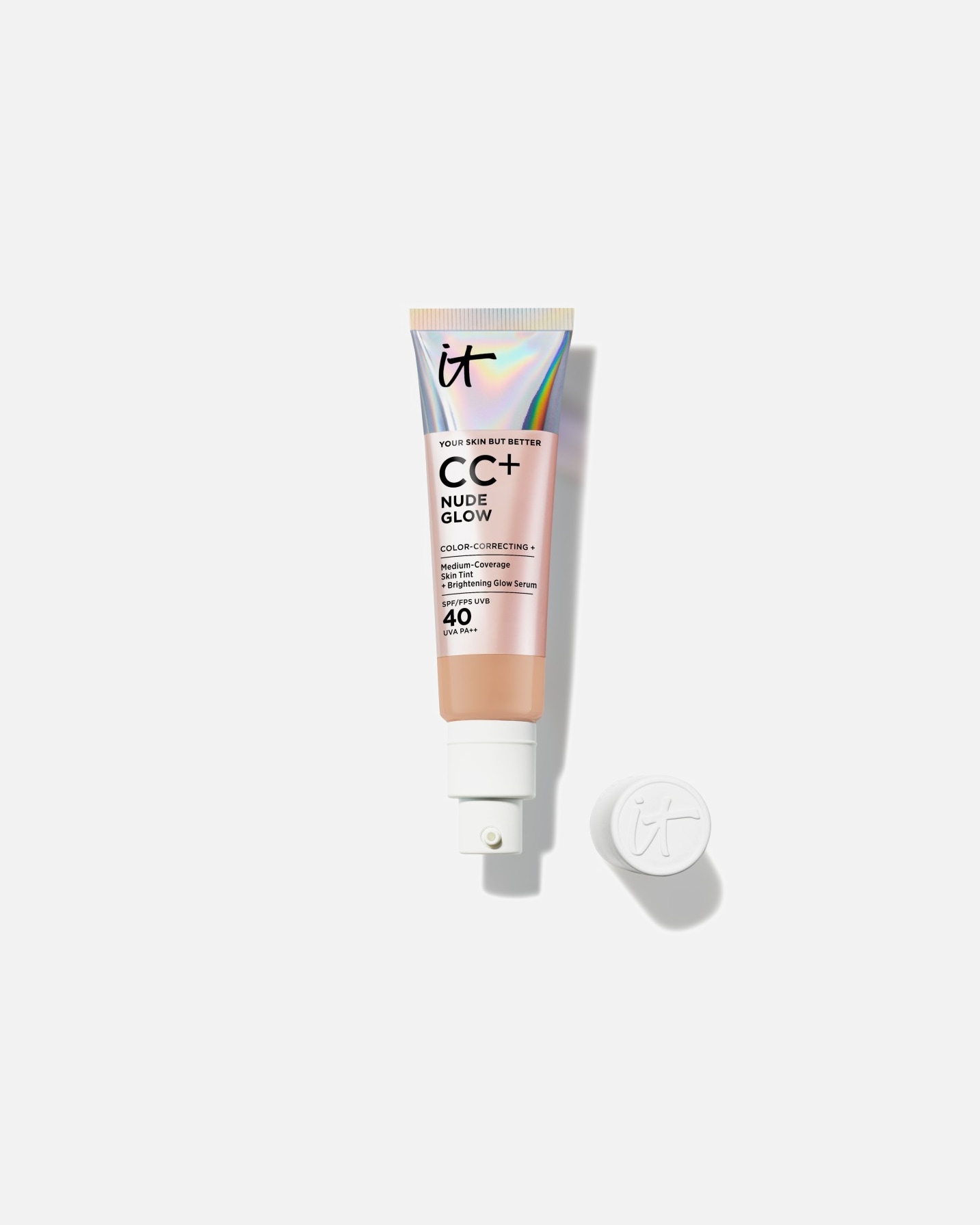 Crema CC para Unisex IT Cosmetics Your Skin But Better CC+ Nude Glow SPF 40 TAN