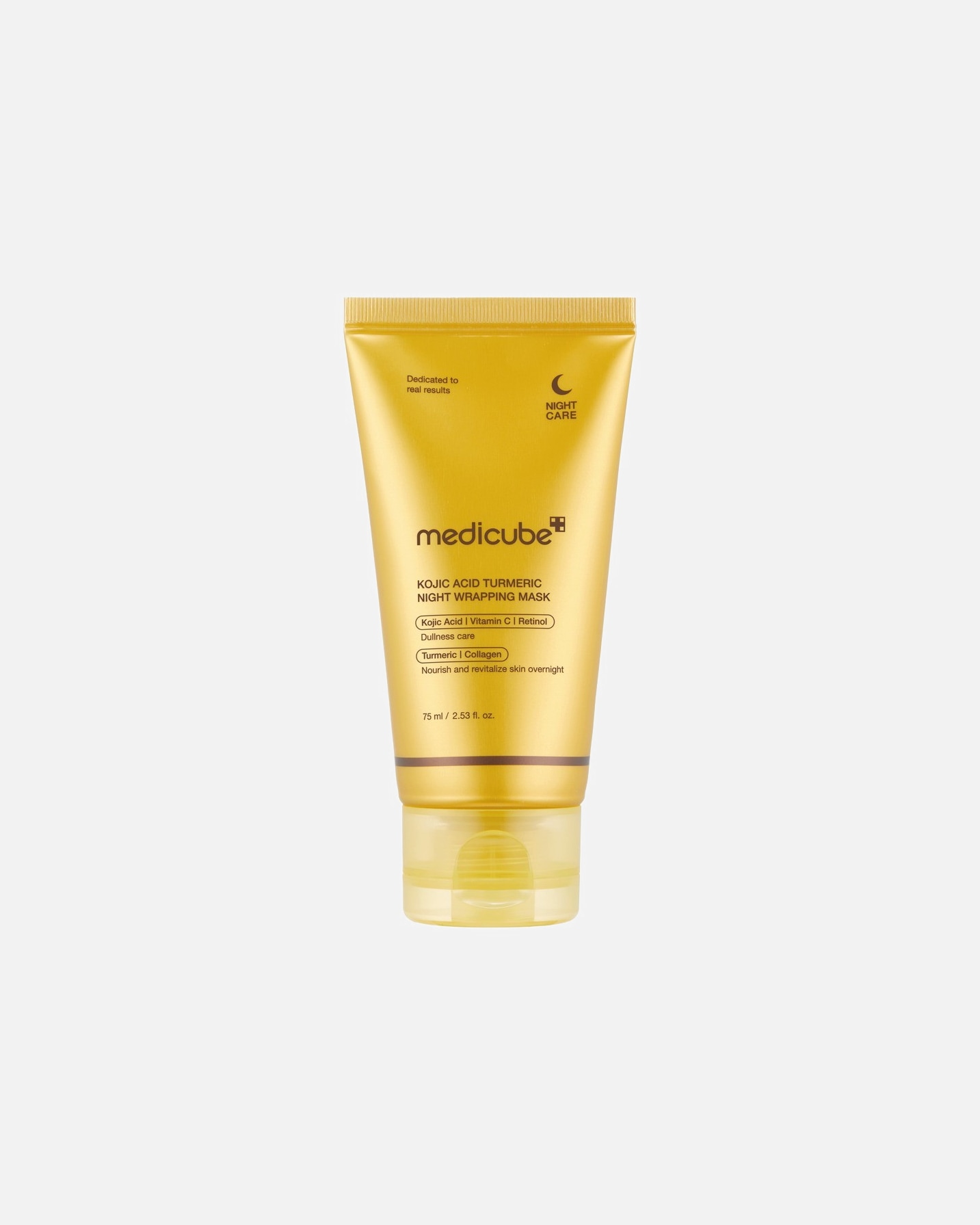 Mascarilla de brillo para Unisex Medicube Kojic Acid Turmeric Night Wrapping 75 ml
