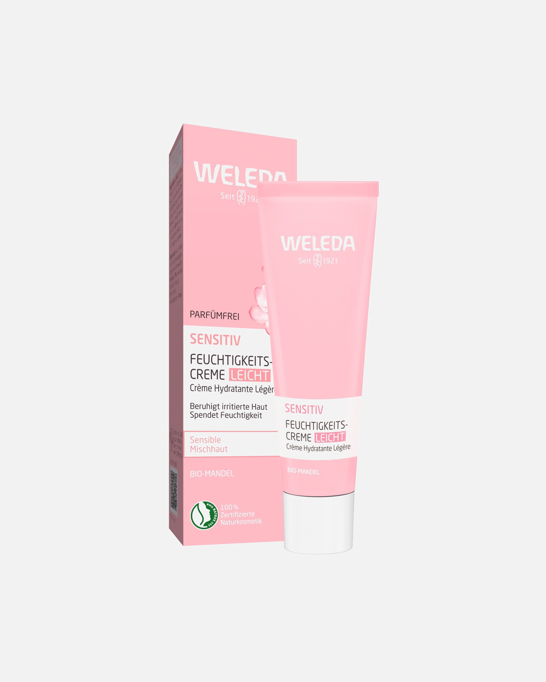 Crema facial para Unisex Weleda Crema Hidratante Sensible Almendra Claro 30 ml