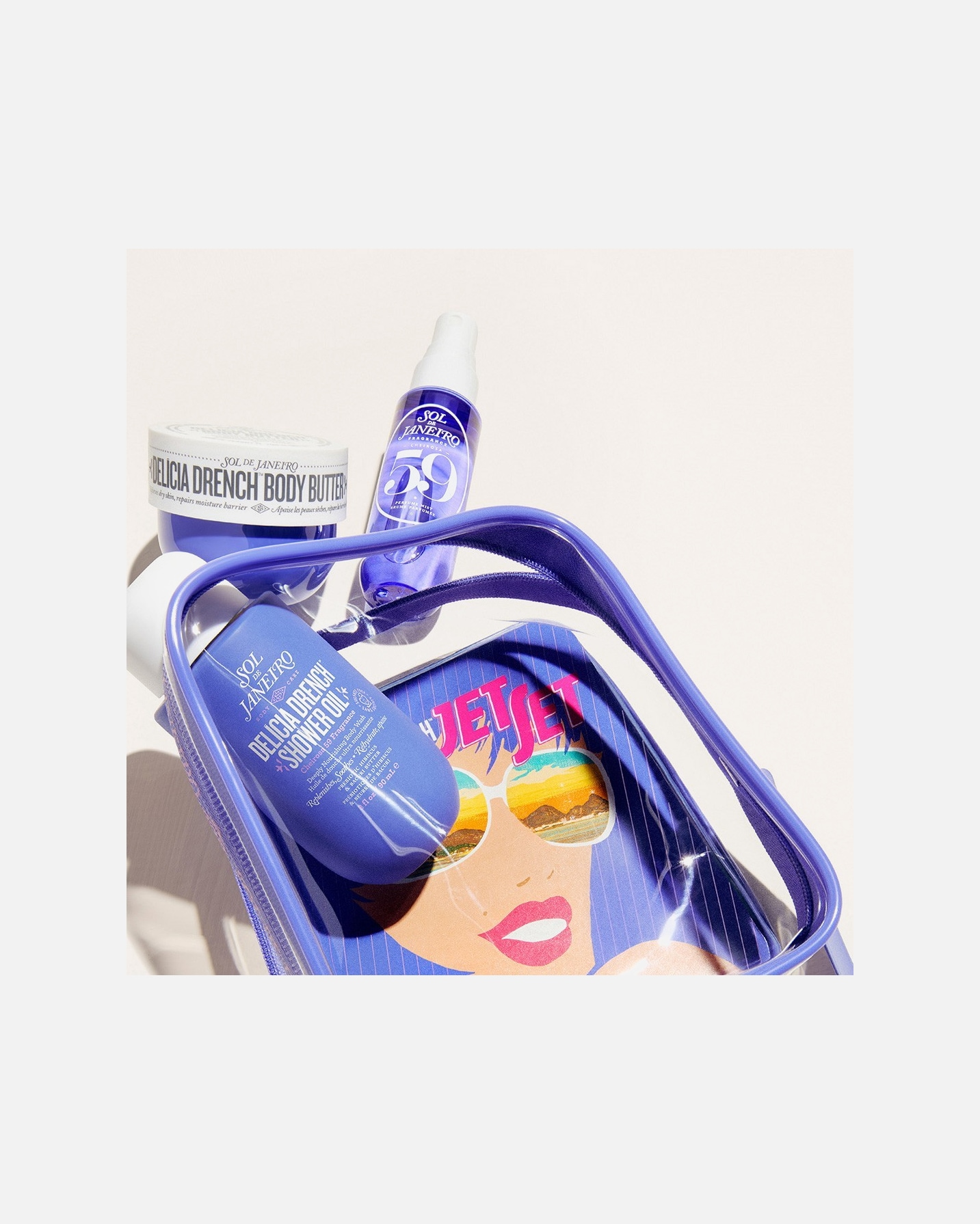 Cofre higiene personal para Unisex Sol de Janeiro Delícia Drench Jet Set 1 Pieza