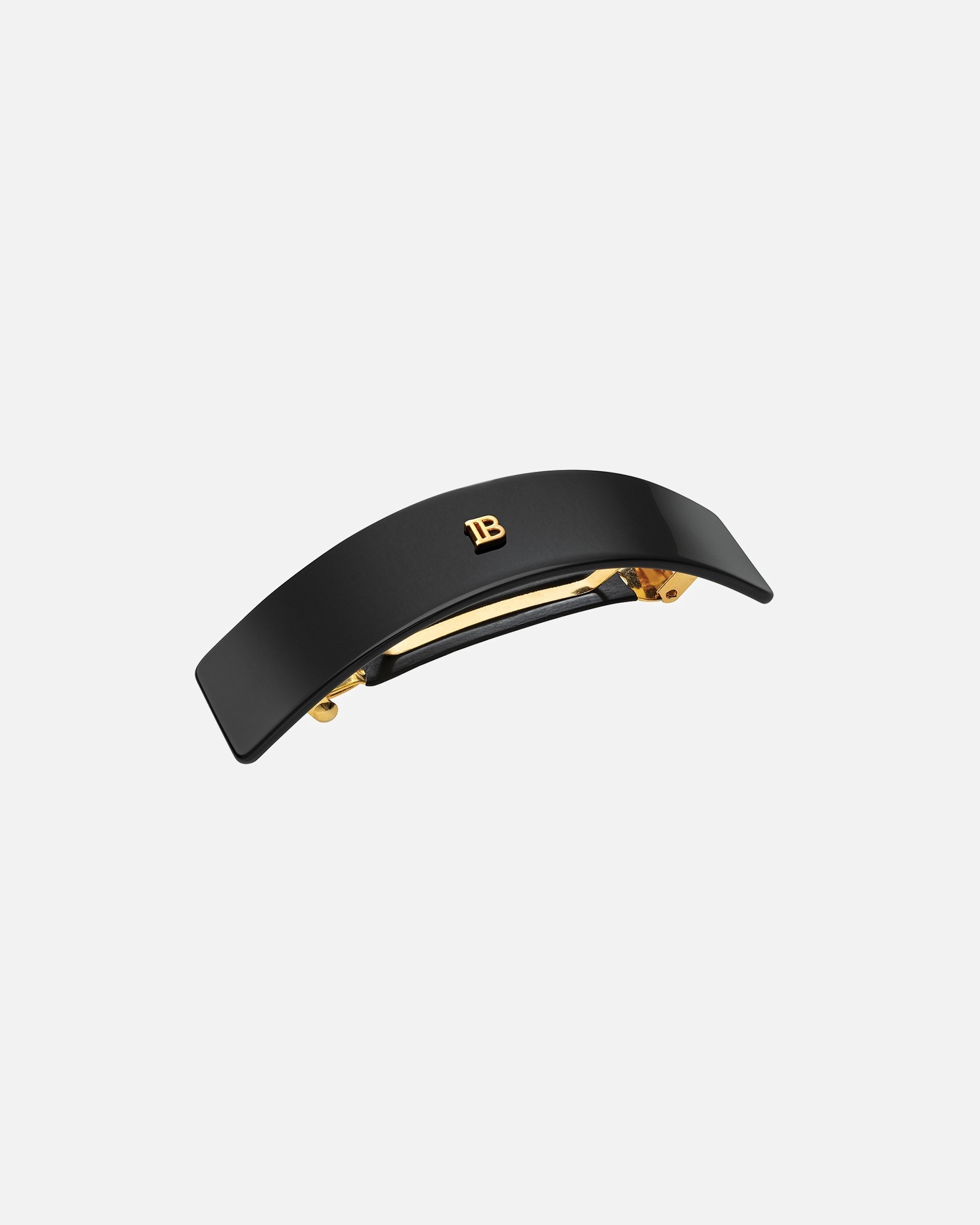 Pinza de pelo para Unisex Balmain Hair Couture HC Cellulose Acetate Barrette pour Cheveux Large Black HC Cellulose Acetate Barrette pour Cheveux Large Black