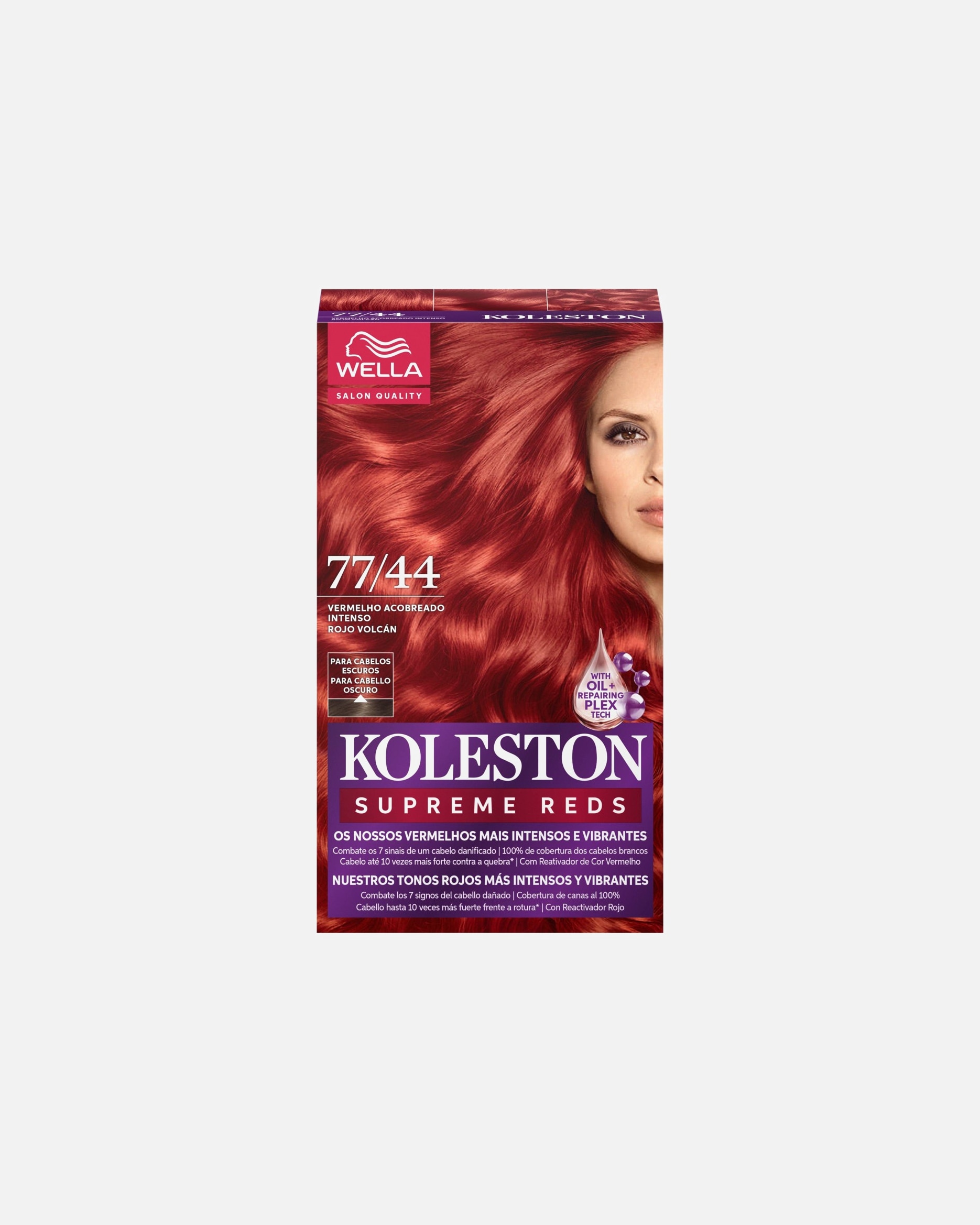 Tinte Capilar para Unisex Wella Professionals Koleston Kit Supreme-Rojo Cobrizo Intenso 1 Pieza