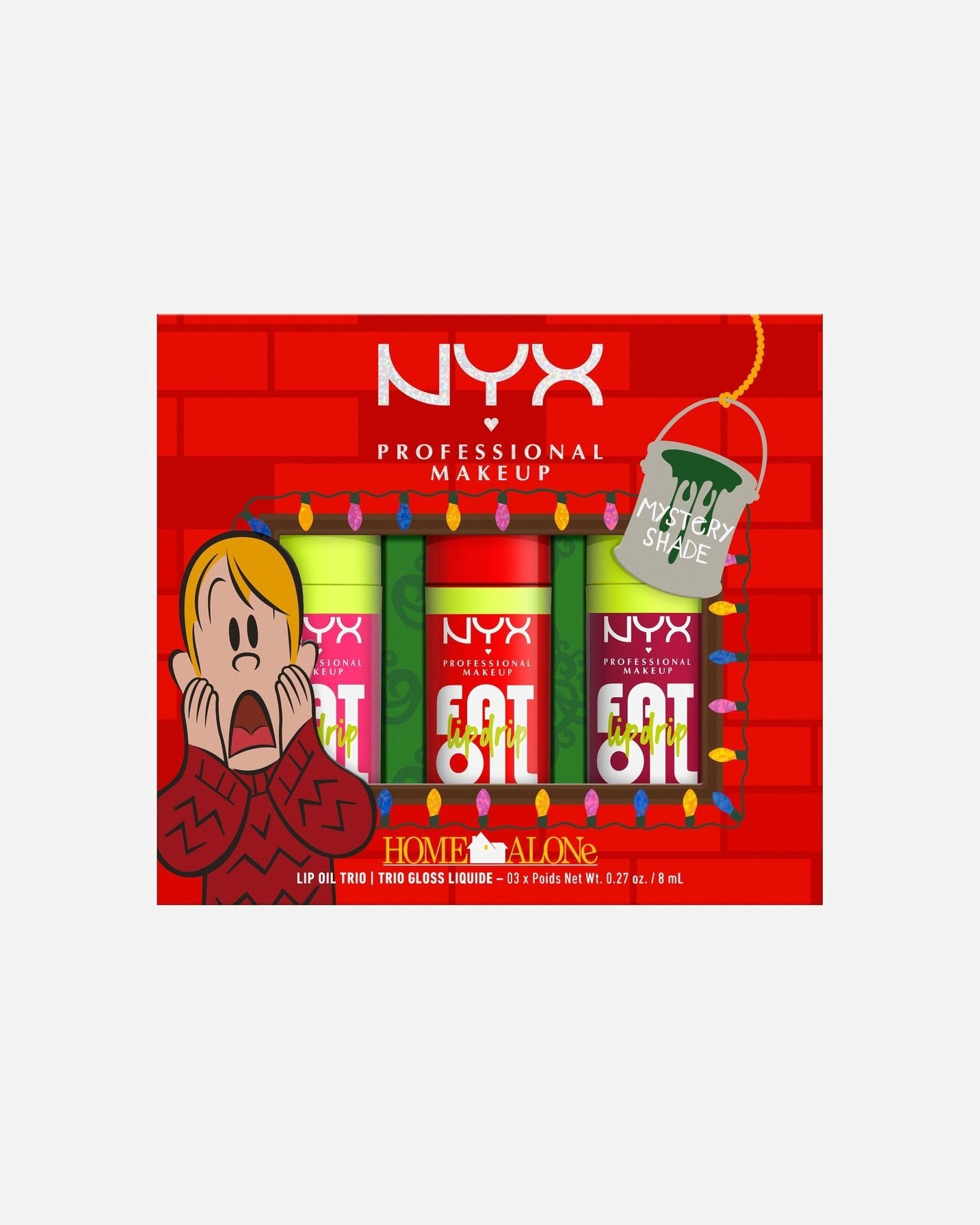 Set de maquillaje para labios para Unisex NYX Professional Makeup Holiday Collection Home Alone Fat Oil Lip Drip Trio 2