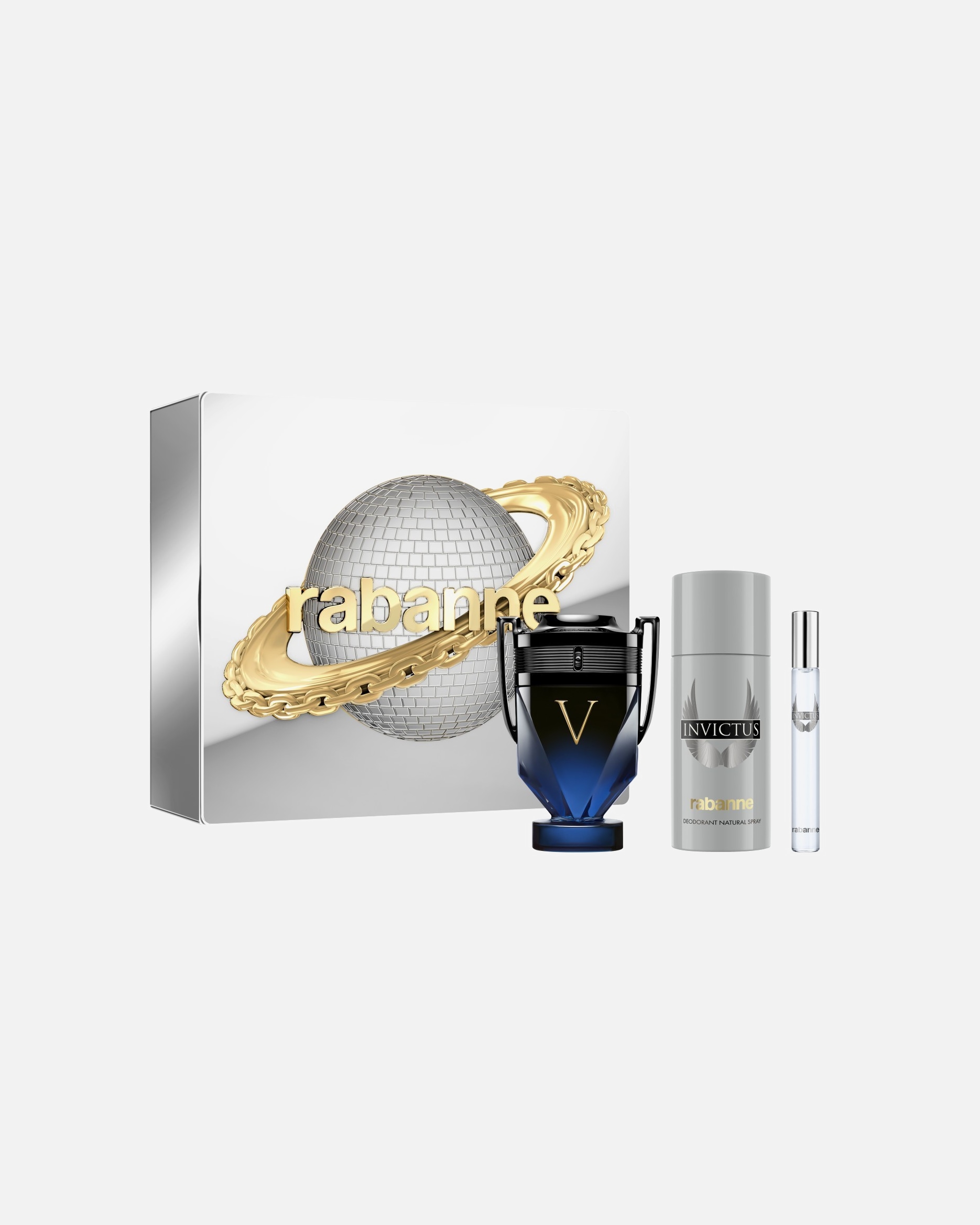 Set de fragancia para Hombre Rabanne Invictus Victory Elixir Intense Estuche 1 Pieza