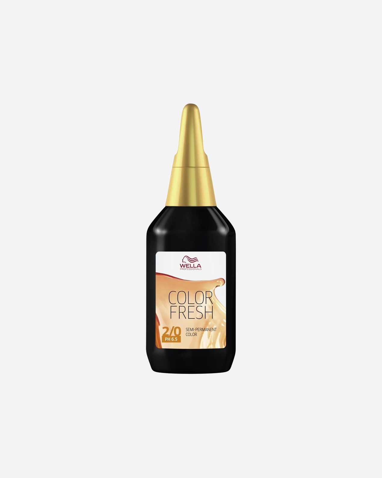 Tinte capilar para Unisex Wella Professionals Color Fresh Semi-Permanent Nº 2/0 Negro
