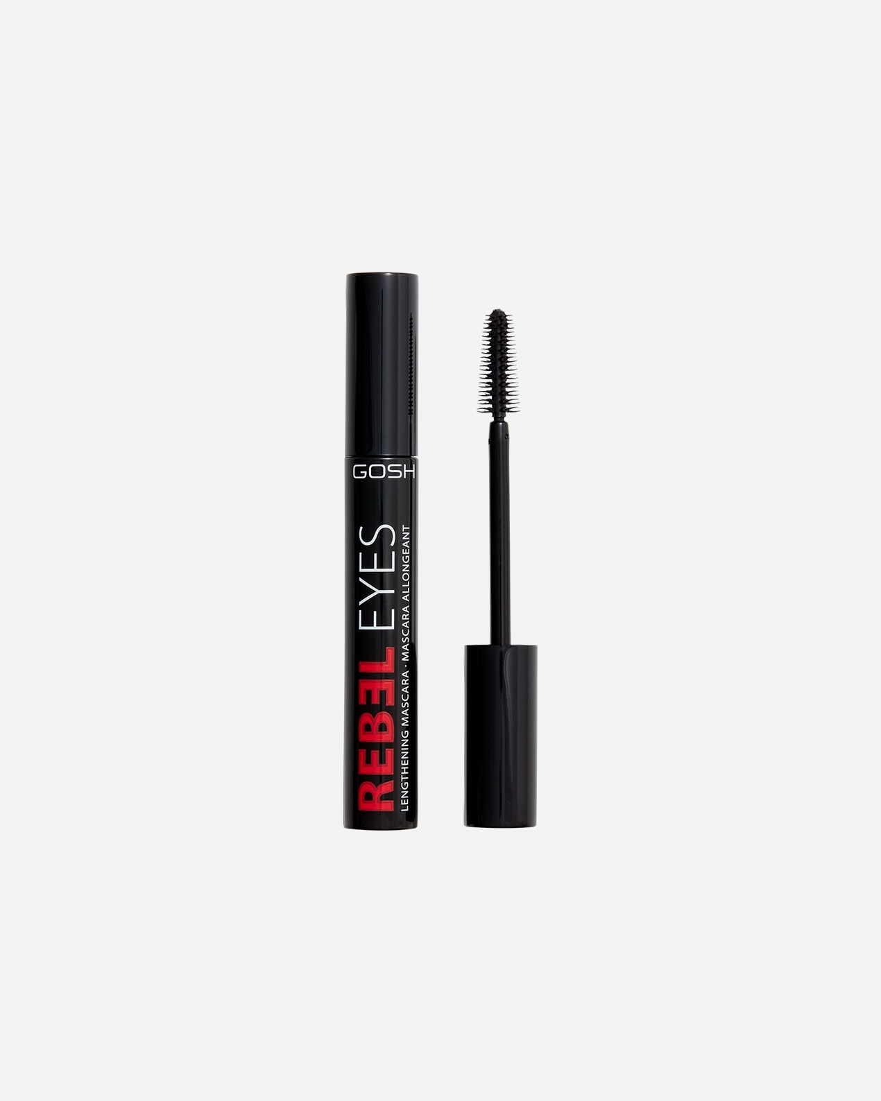 Máscara para Unisex Gosh Copenhagen Rebel Eyes Lengthening EXTREME BLACK