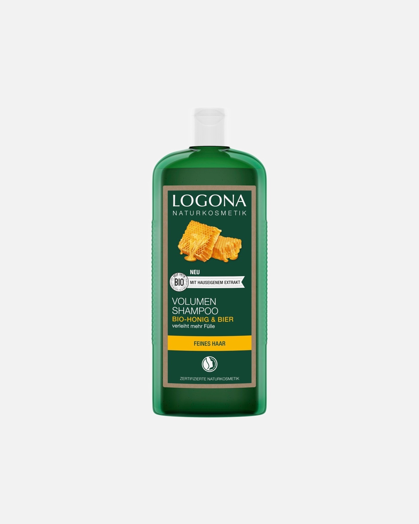 Champú capilar para Unisex Logona Volumen Cerveza-Miel 500 ml
