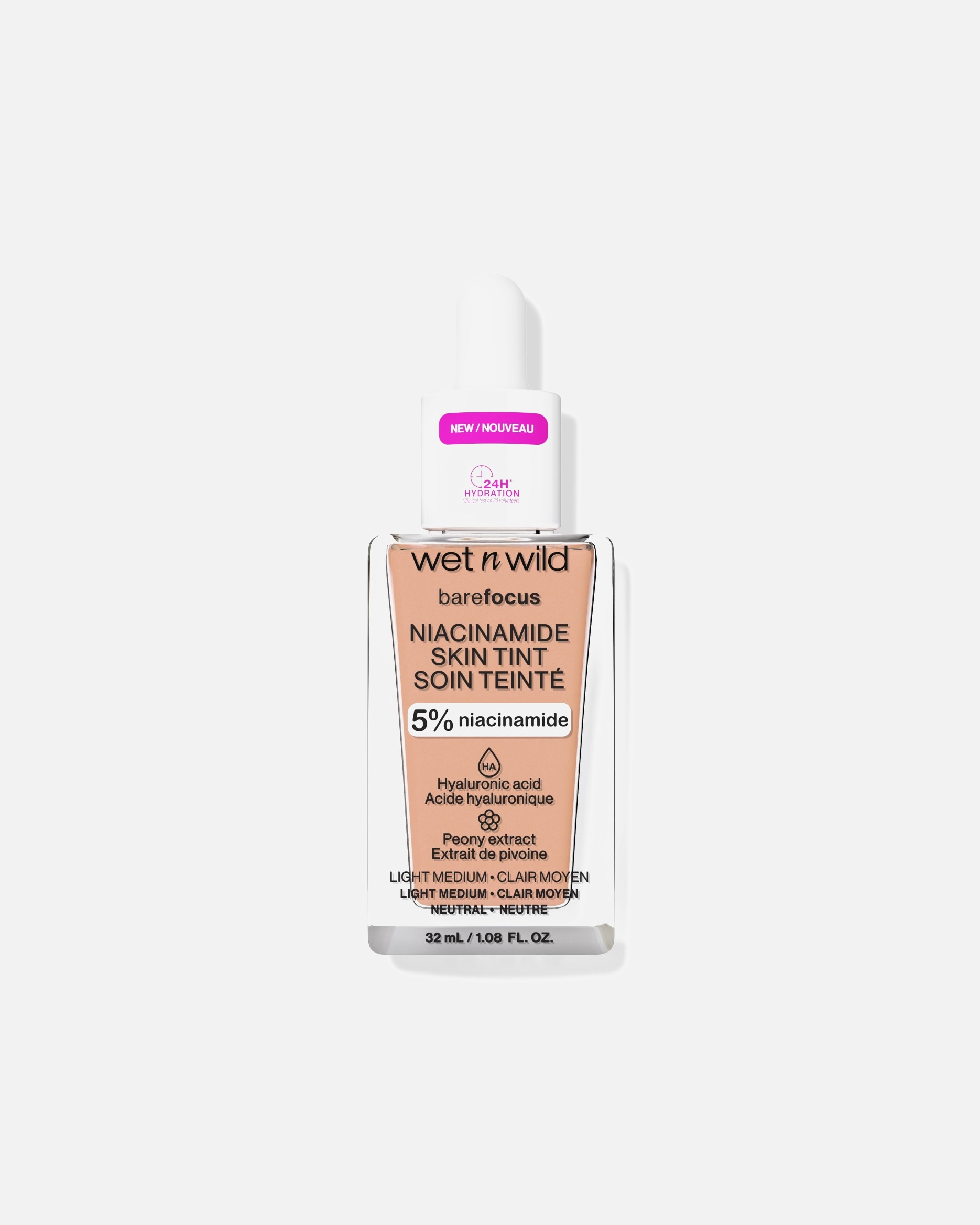 Base para Unisex wet n wild Bare Focus Niacinamide Skin Tint LIGHT MEDIUM SAND