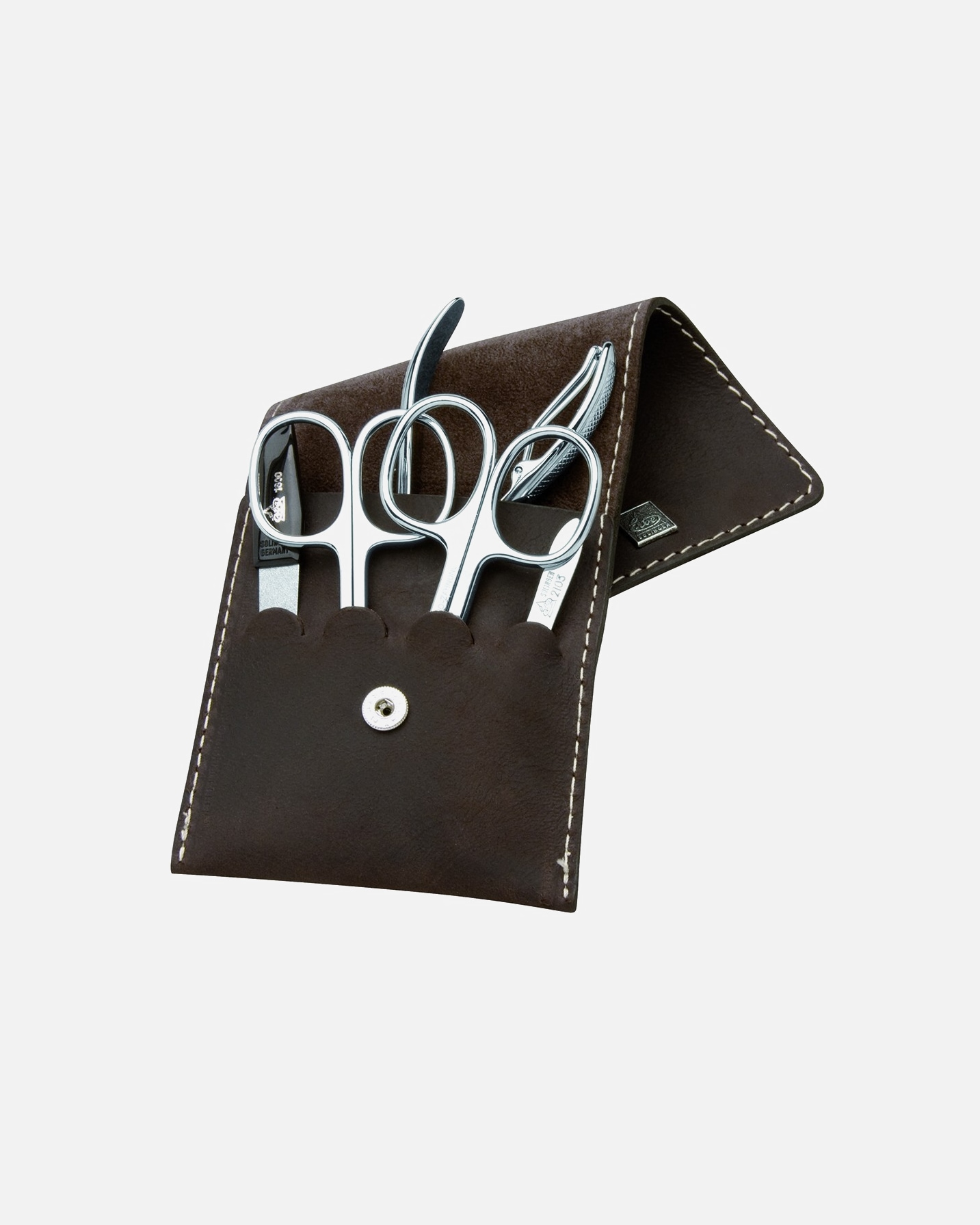 Estuche para Unisex ERBE Manicure Pocket Case Range "Mountain Bear", brown, 5 pcs. 1 UN