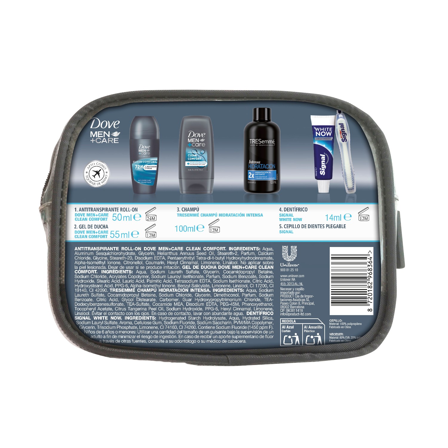 Dove Dove Men+Care NECESER VIAJE Cofre higiene personal