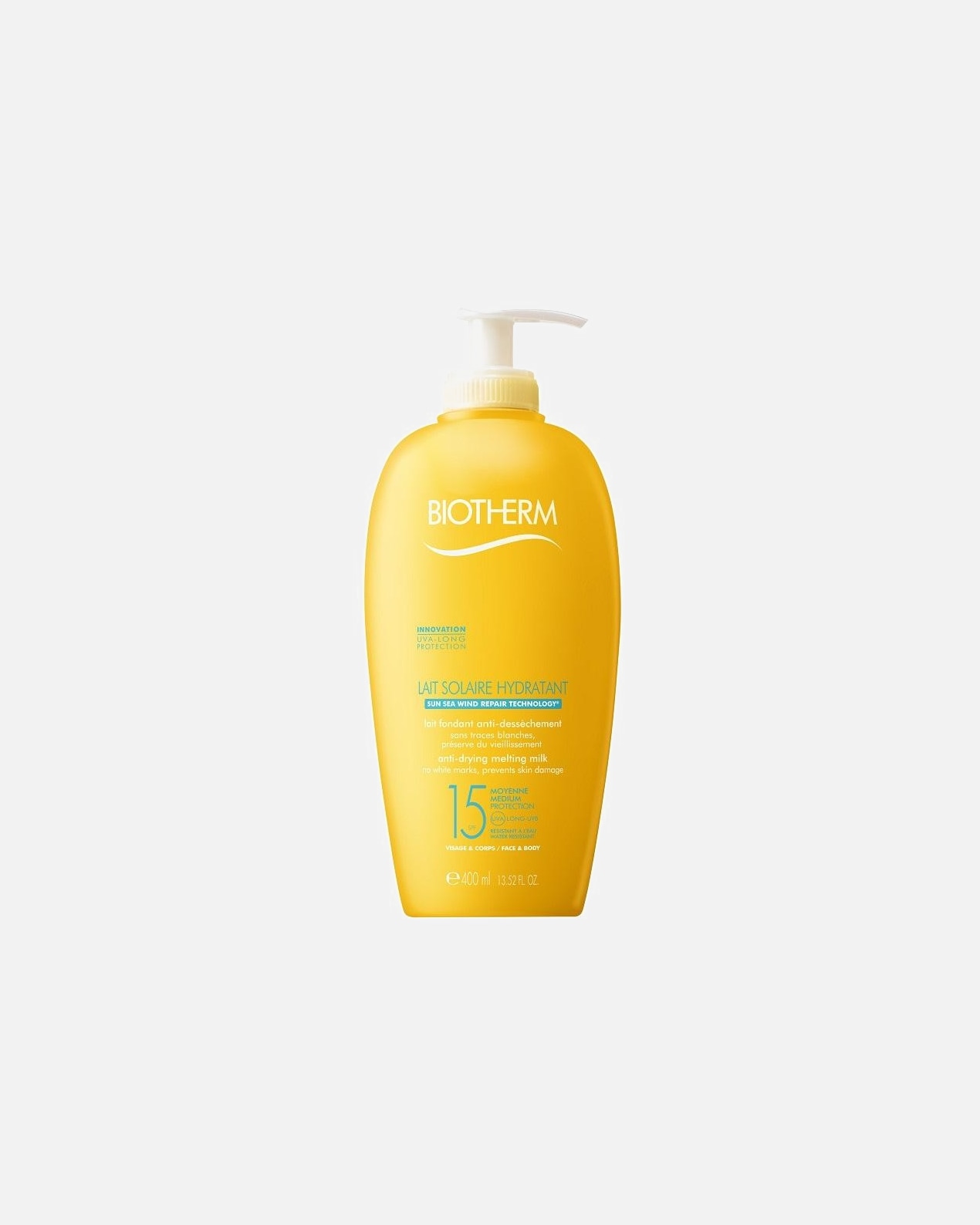 Crema solar para Unisex Biotherm Water Lover Hydrating Sun Milk SPF30 400 ML