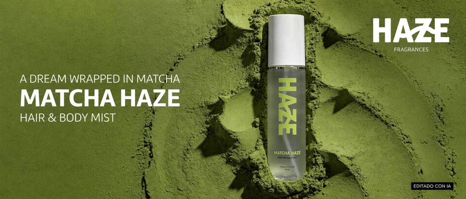 Descubre Matcha Haze Hair & Body Mist de Haze Fragrances, un sueño envuelto en matcha para una experiencia refrescante y aromática.