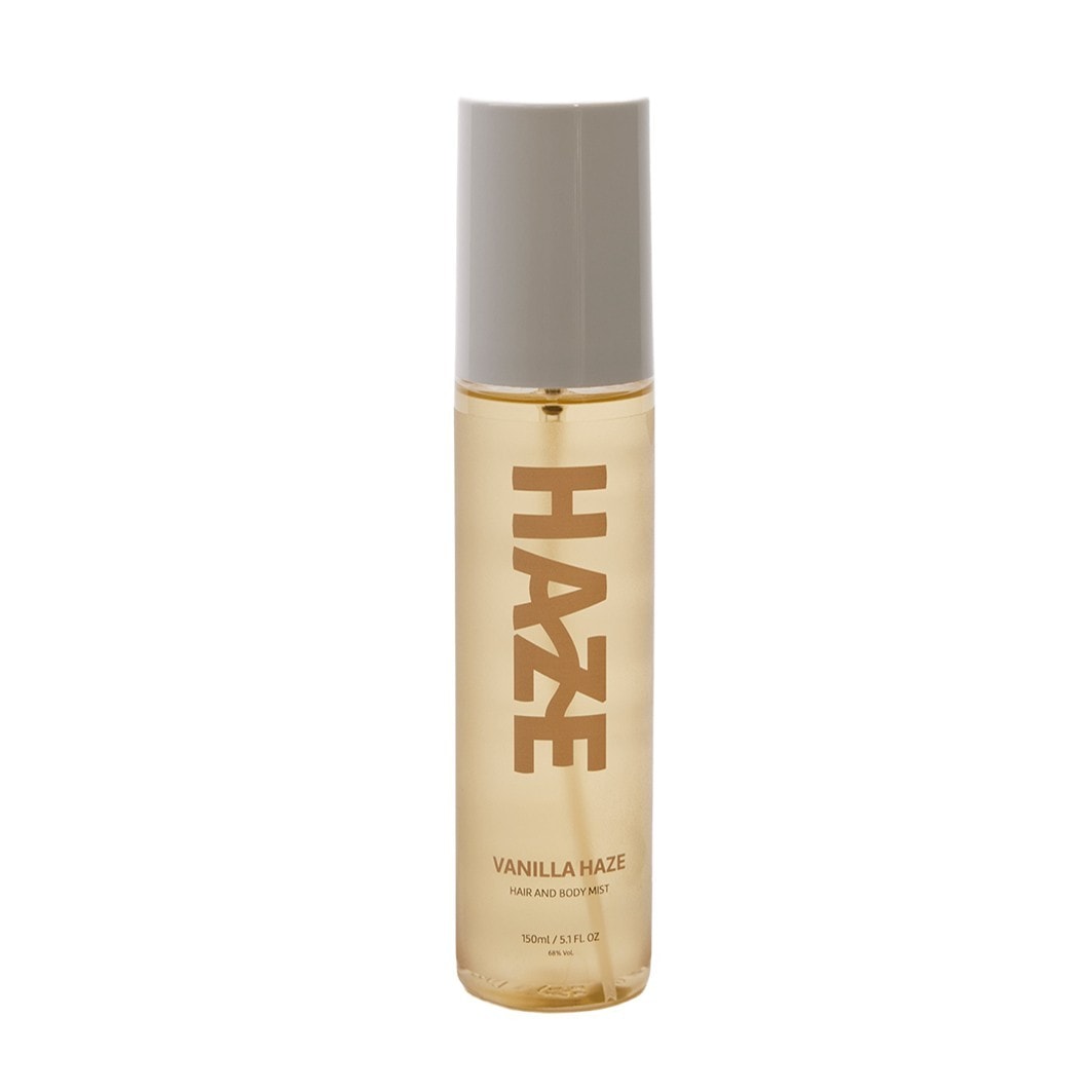 Haze Vanilla Body Mist — textura e acabamento