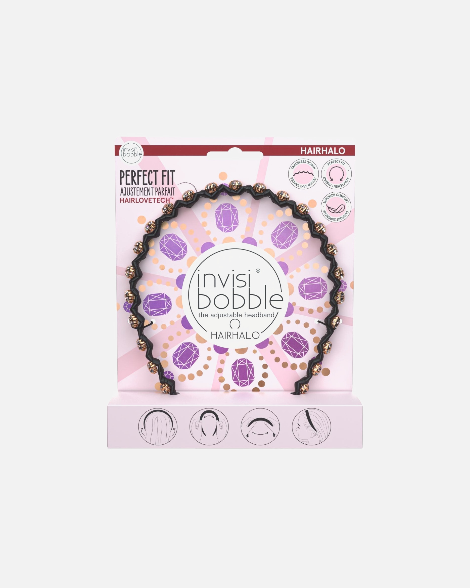 Banda capilar para Unisex Invisibobble Hairhalo British Royal Put Your Crown On 1 UN