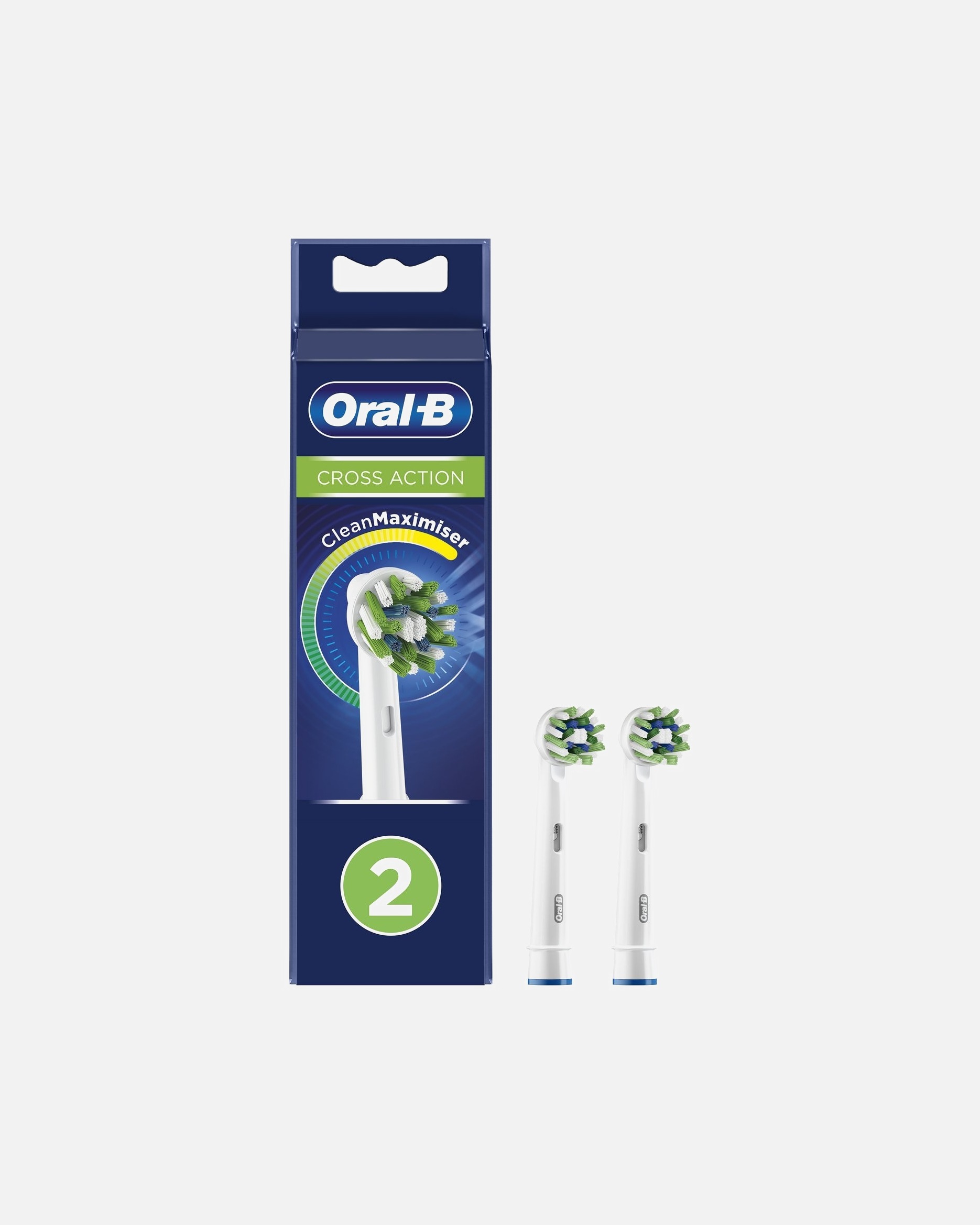 Cepillo de dientes eléctrico para Unisex Oral-B Recambio Cepillo Dental Eléctrico Cross Action 2 Unidades 1 Pieza