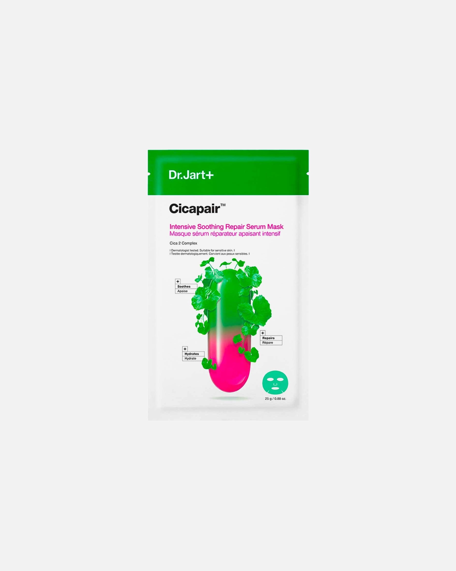 Mascarilla de tela para Unisex Dr. Jart+ Cicapair Intensive Soothing Repair Serum Mask 25 g