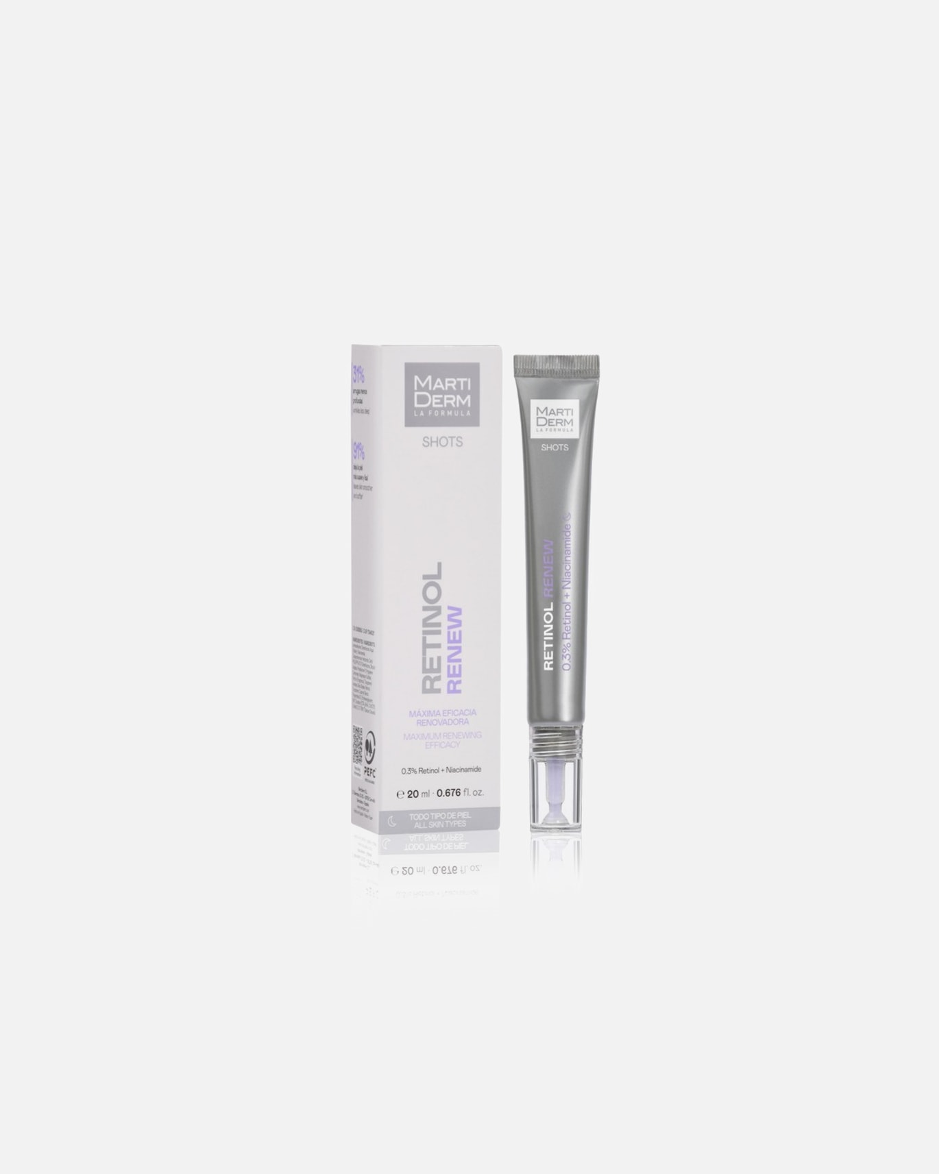 Bálsamo facial para Mujer Martiderm Shots Retinol Renew 20 ML