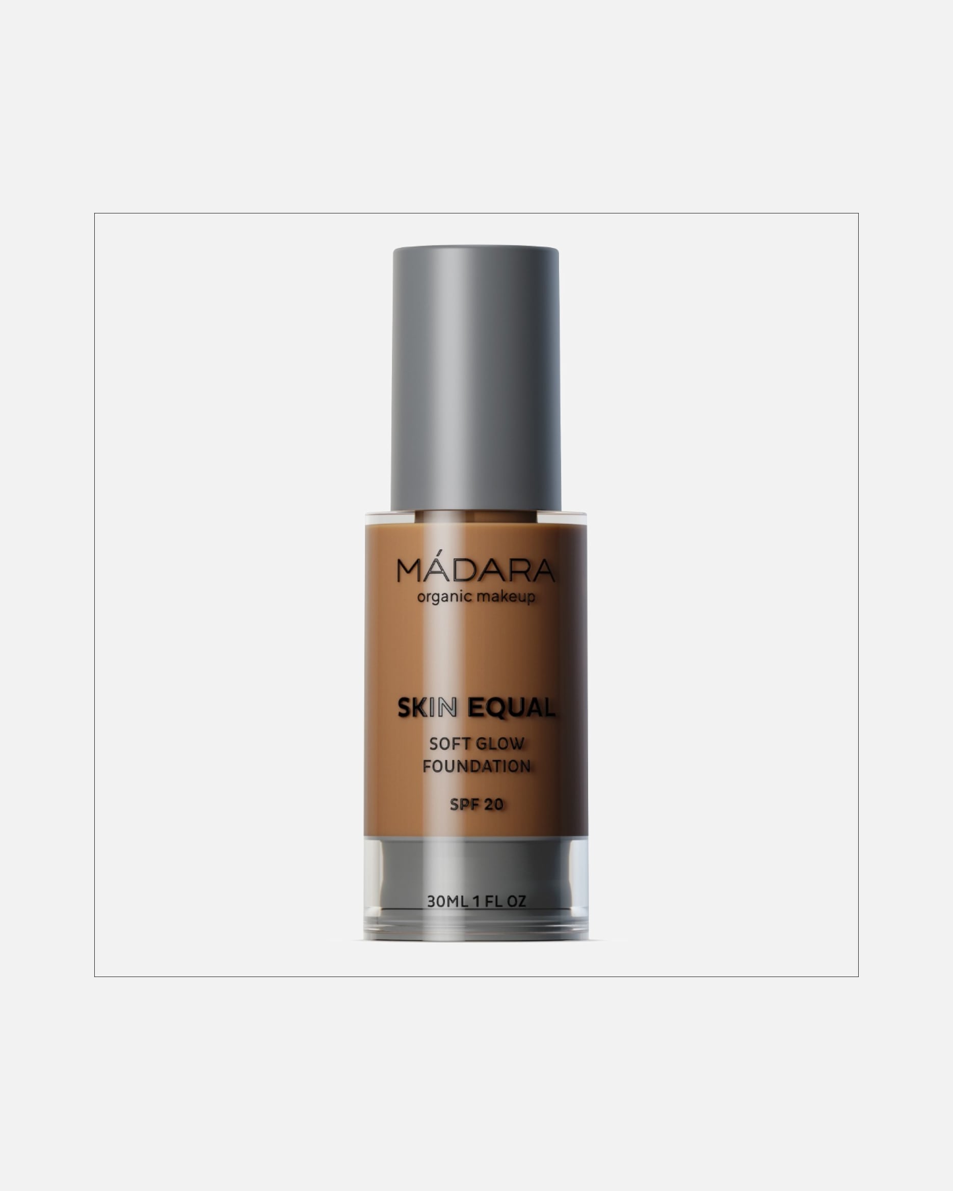Base para Unisex MÁDARA Make Up Skin Equal Soft Glow SPF 15 #80 FUDGE