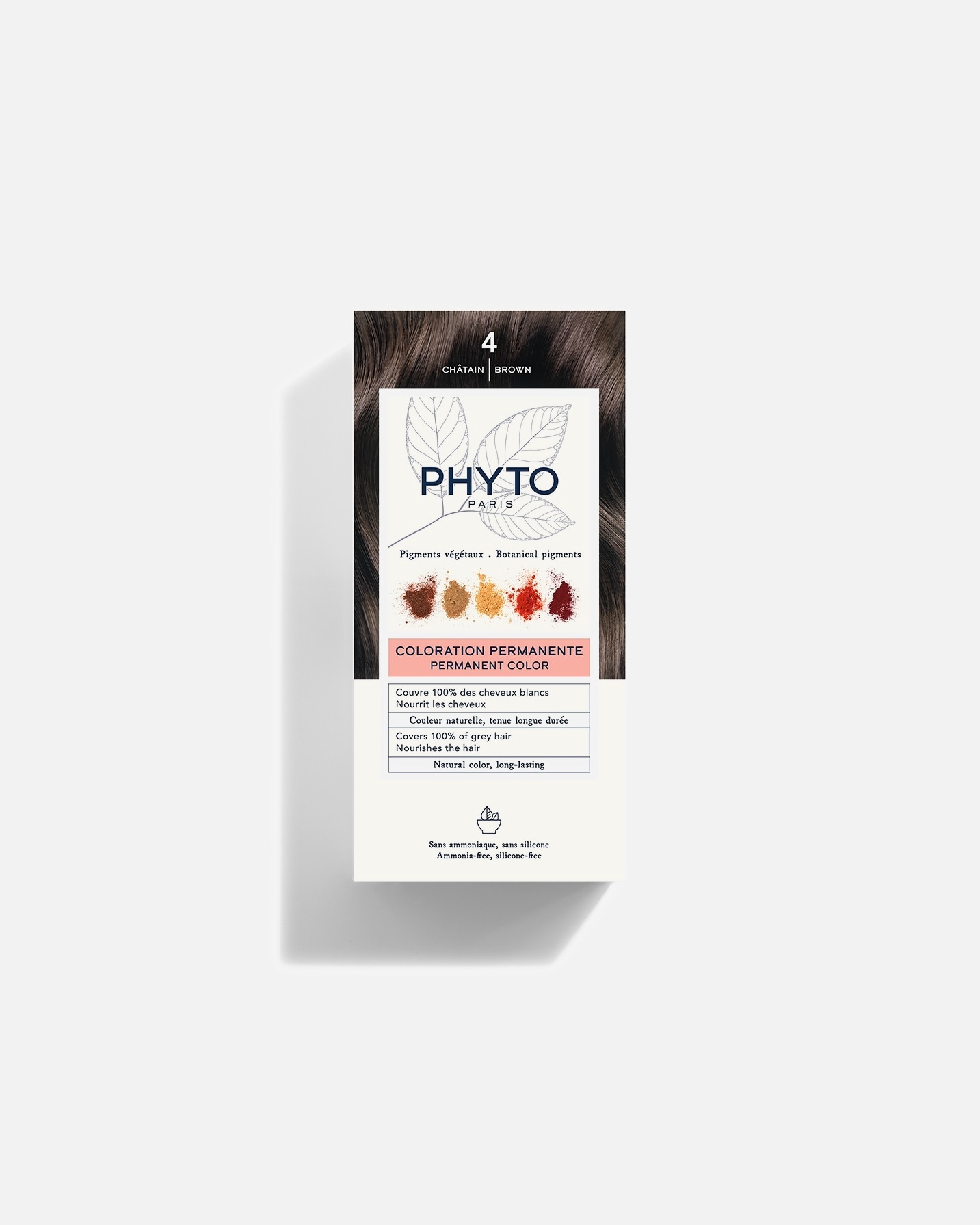 Tinte Capilar para Unisex Phyto Coloración Permanente 4 - CHESTNUT