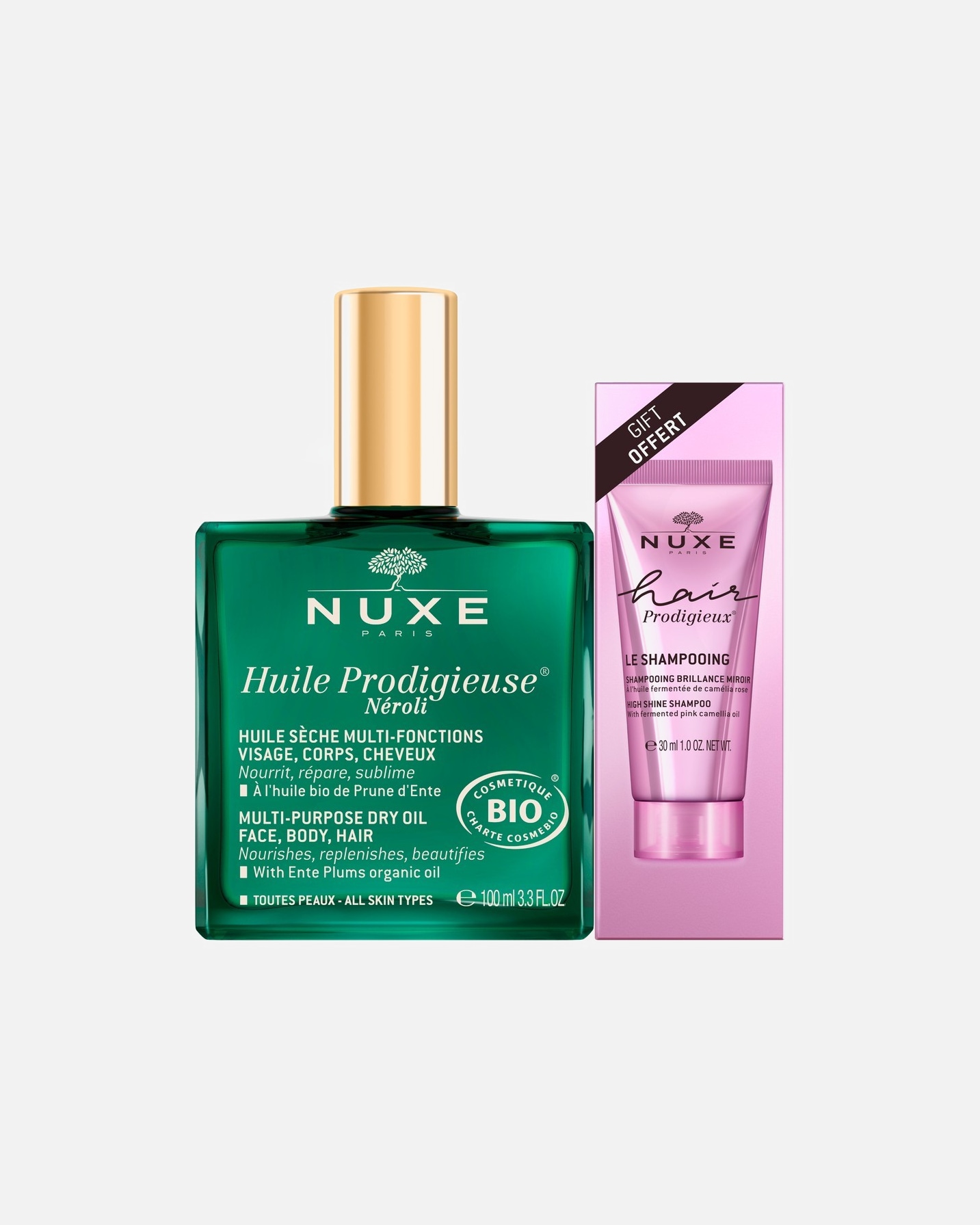 Set de cuidado capilar para Unisex NUXE Hair Prodigieux Shampoo & Huile Prodigieuse Néroli 1 Pieza