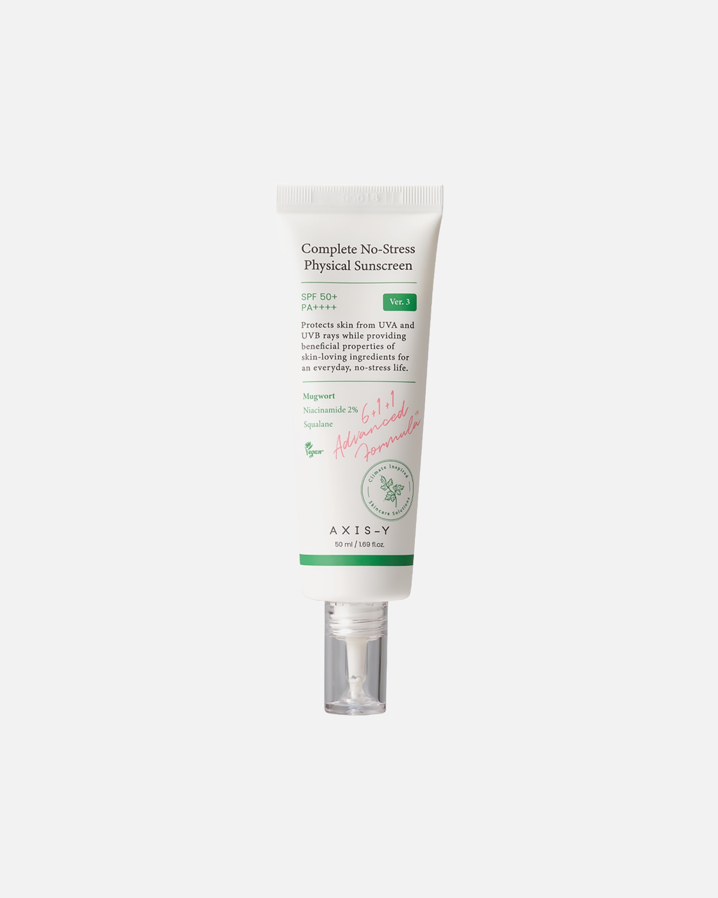 Bálsamo solar para Unisex AXIS-Y Complete No-Stress Physical Sunscreen V.3 50 ml