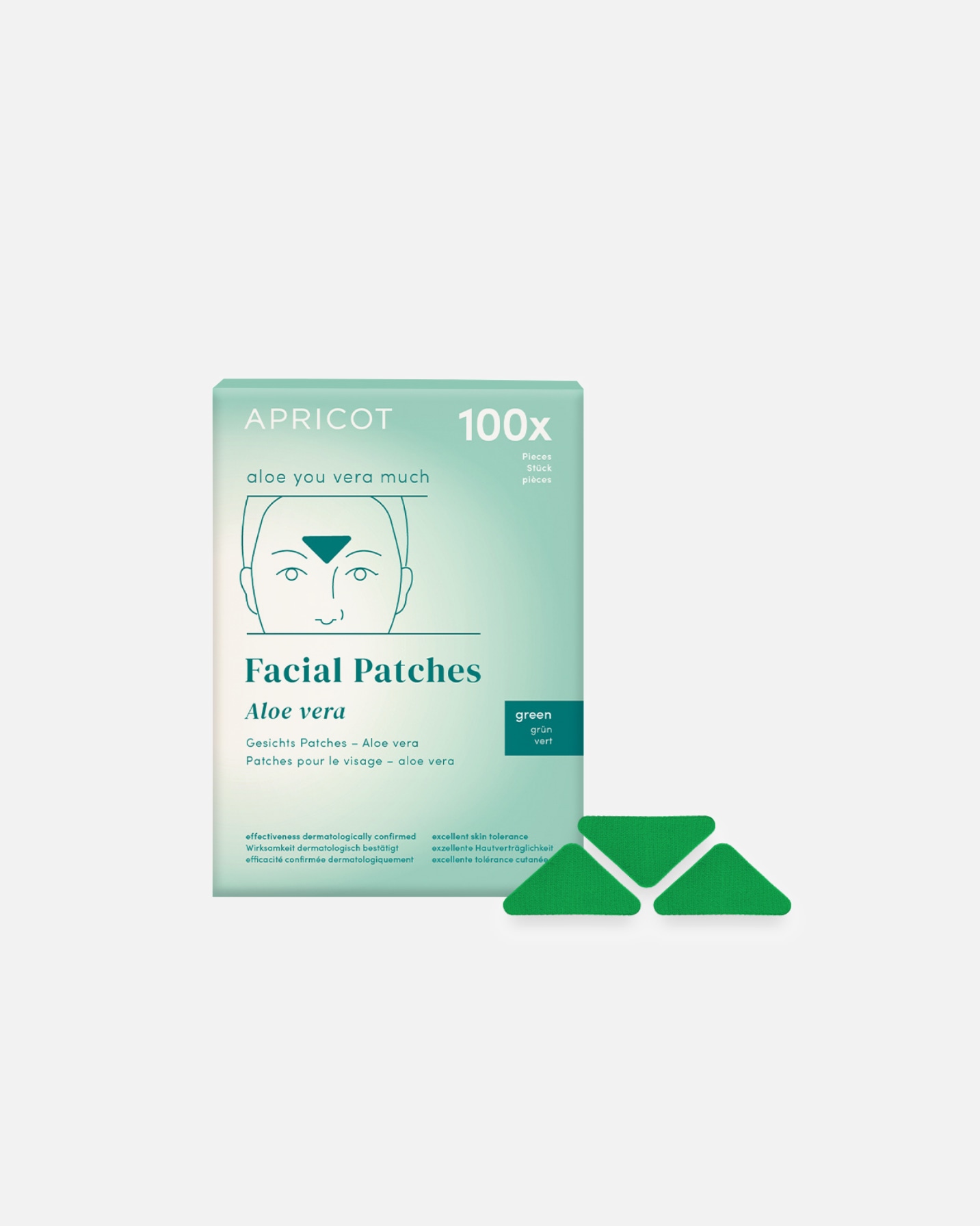 Mascarilla antienvejecimiento para Unisex Apricot Facial Patches Aloe Vera 100 g