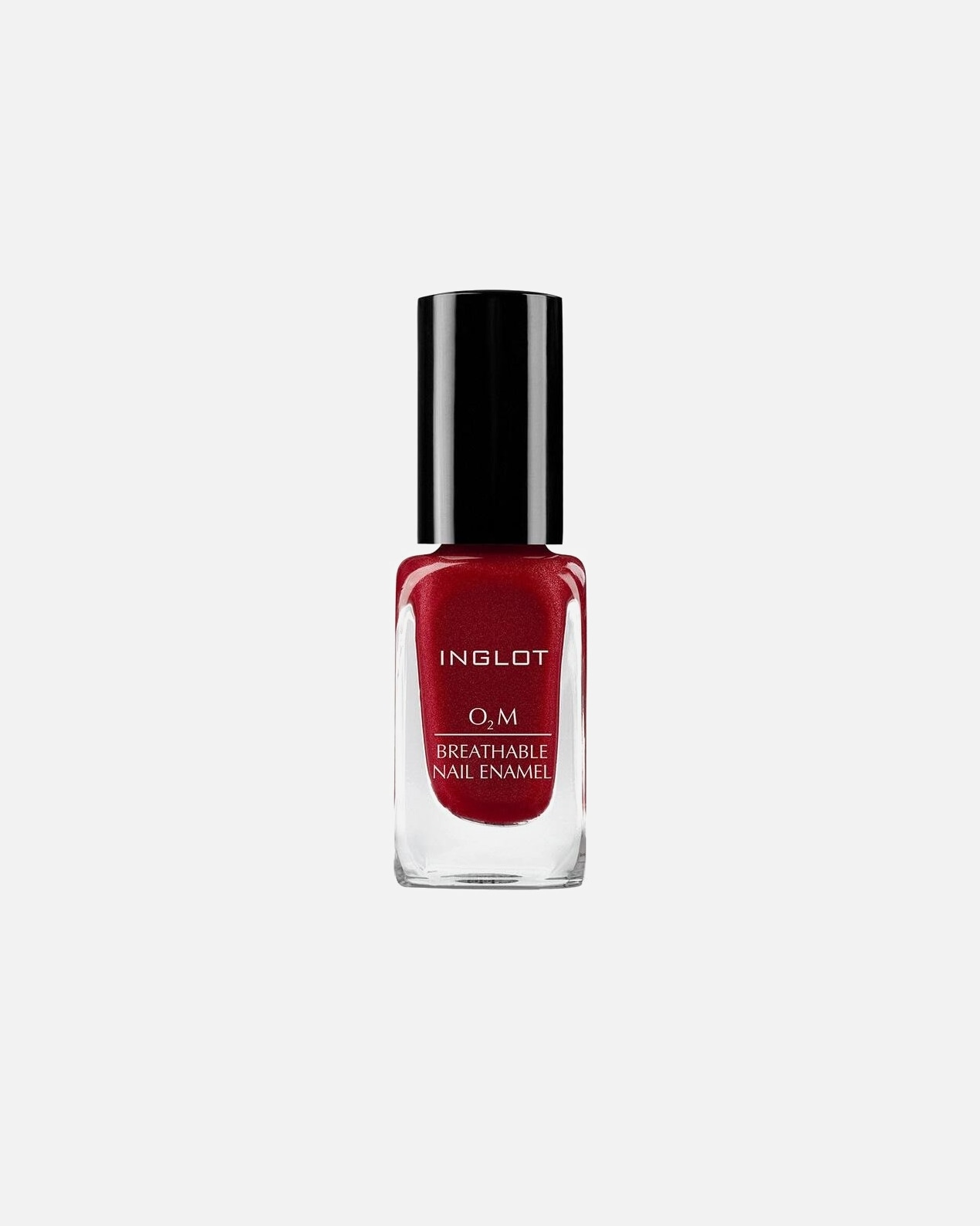 Laca de uñas para Unisex Inglot Esmalte Transpirable O2M 622, Rojo Oscuro