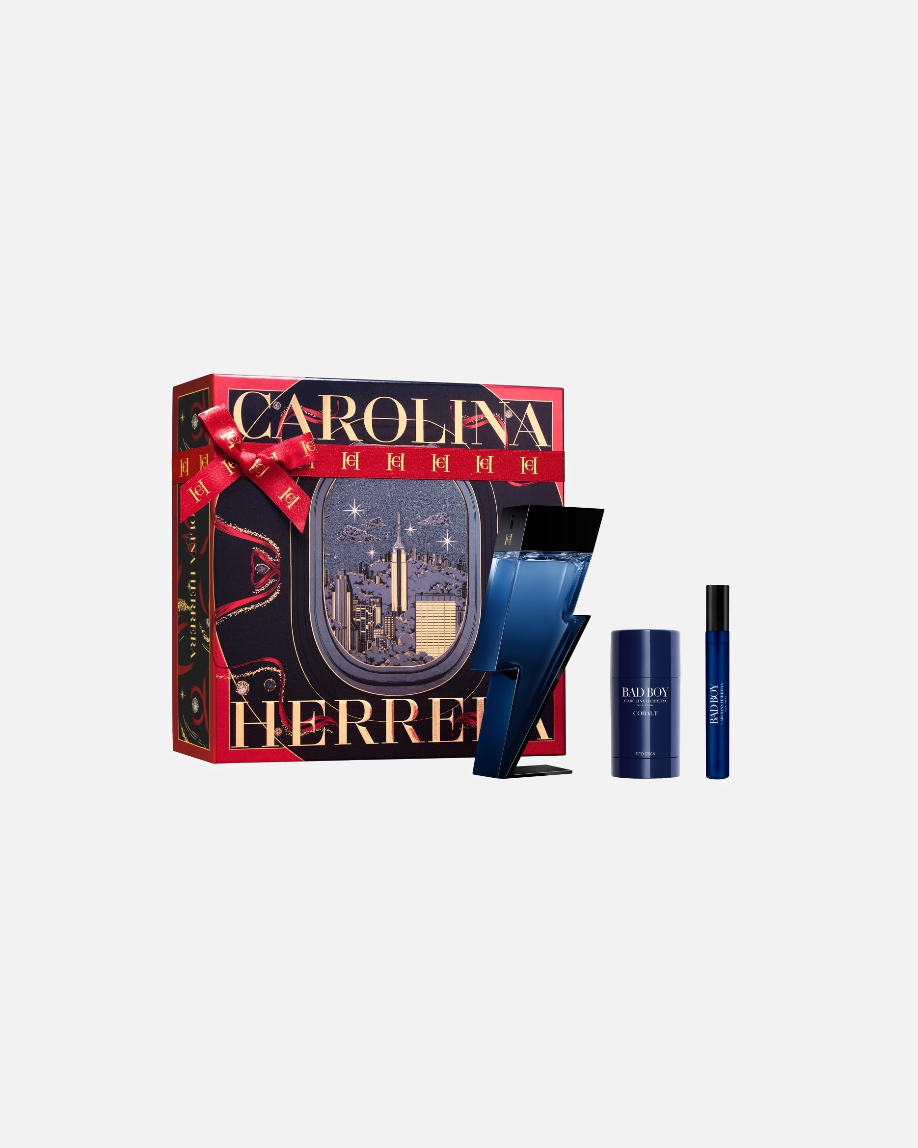 Set de fragancia para Hombre Carolina Herrera Bad Boy Cobalt Estuche 1 Pieza